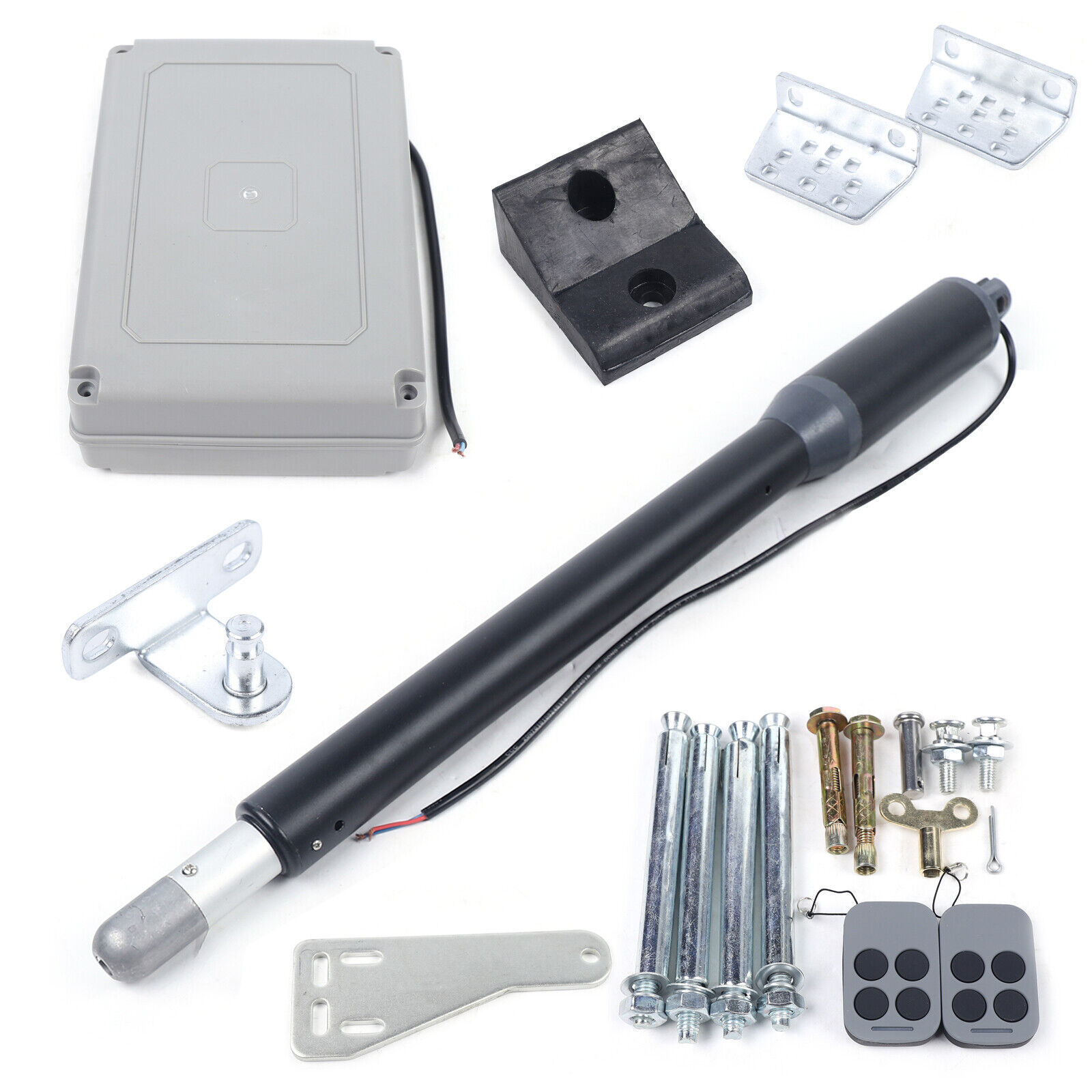 110V Automatic Gate Opener Arm Single Swing Heavy Duty 325lbs Remote Control US