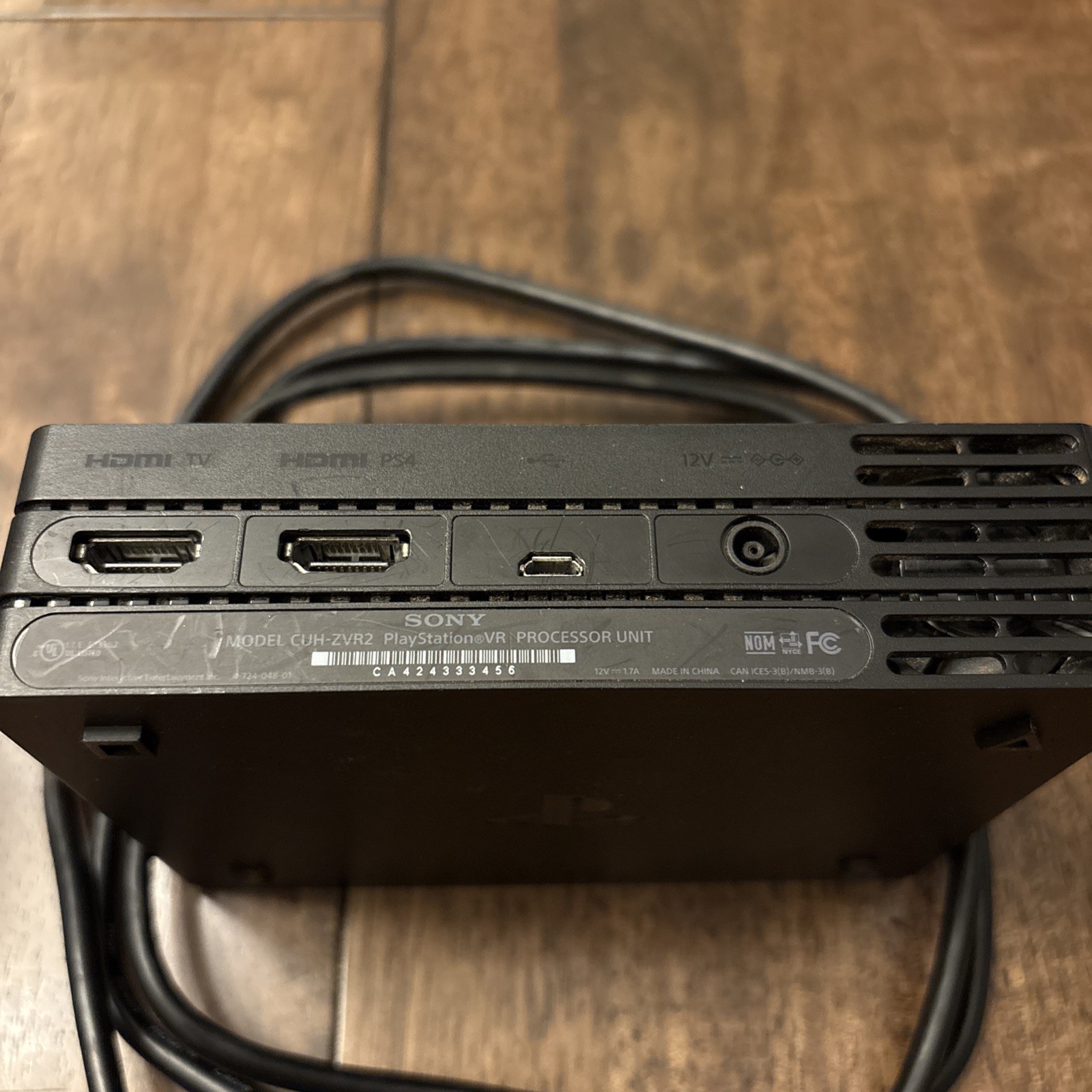 Genuine Sony PS4 Playstation CUH-ZVR2 VR Virtual Reality Processor Unit/Cord