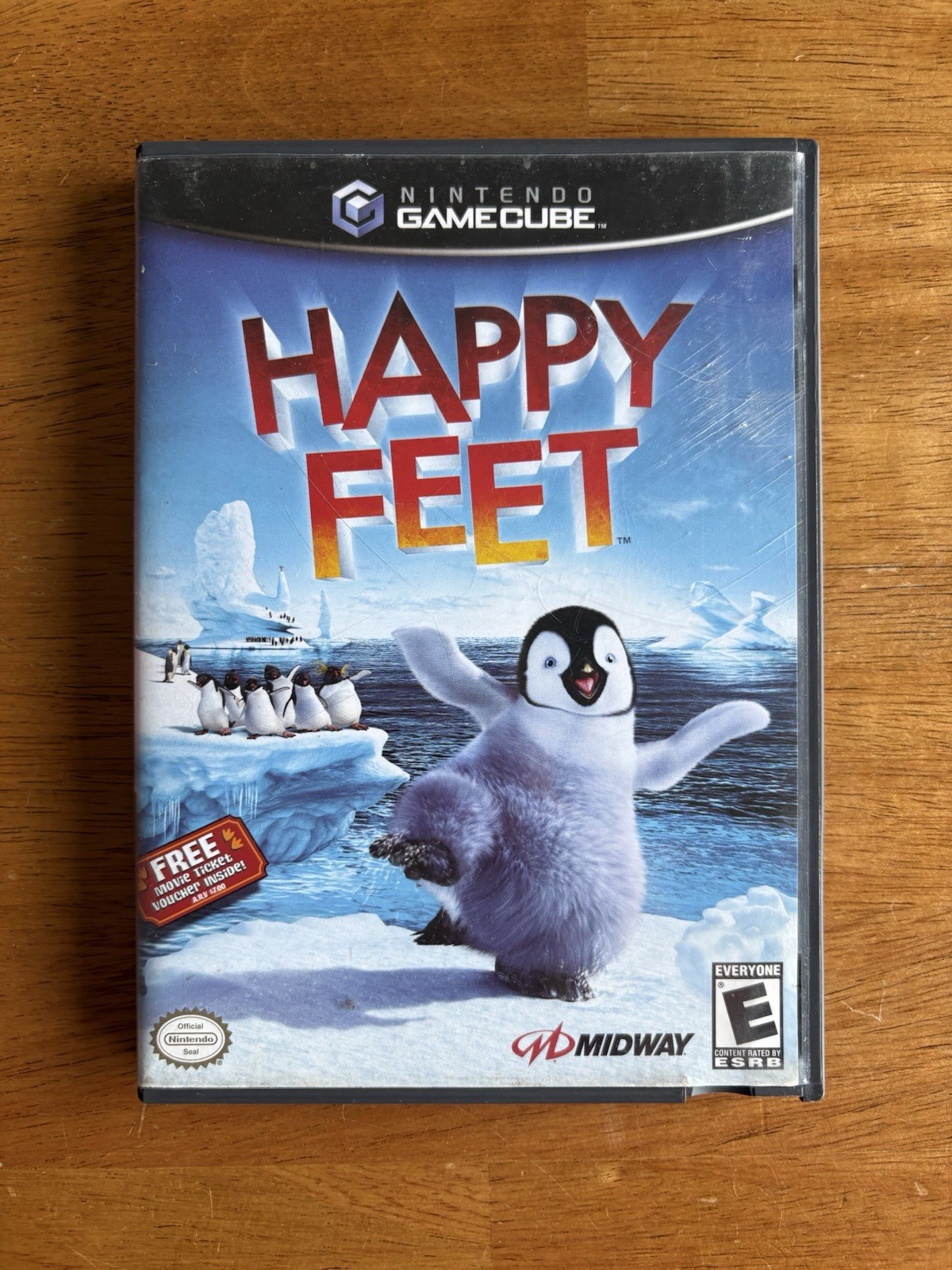 Happy Feet Case Only Nintendo Gamecube (No Game , No Manual )Authentic