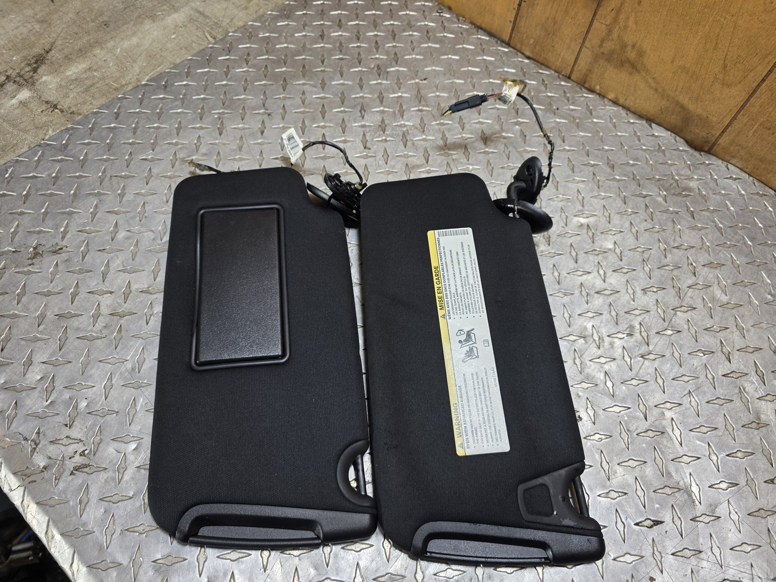 2011-2014 Dodge Charger Sun Visor Set LH RH Oem Tested
