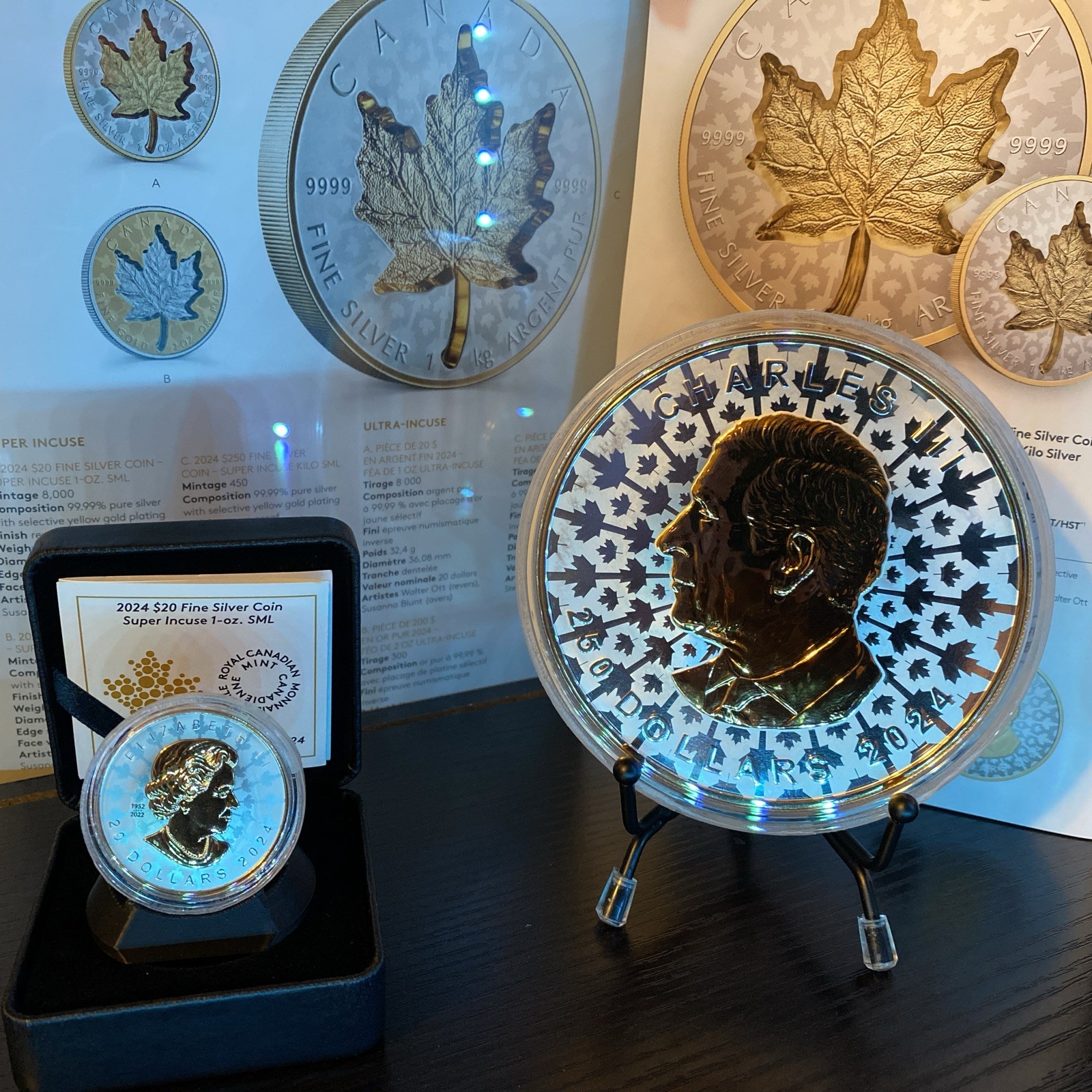 2024 1 kg Canada $250 Super Incuse Maple Silver Reverse Proof LAST ONE!!
