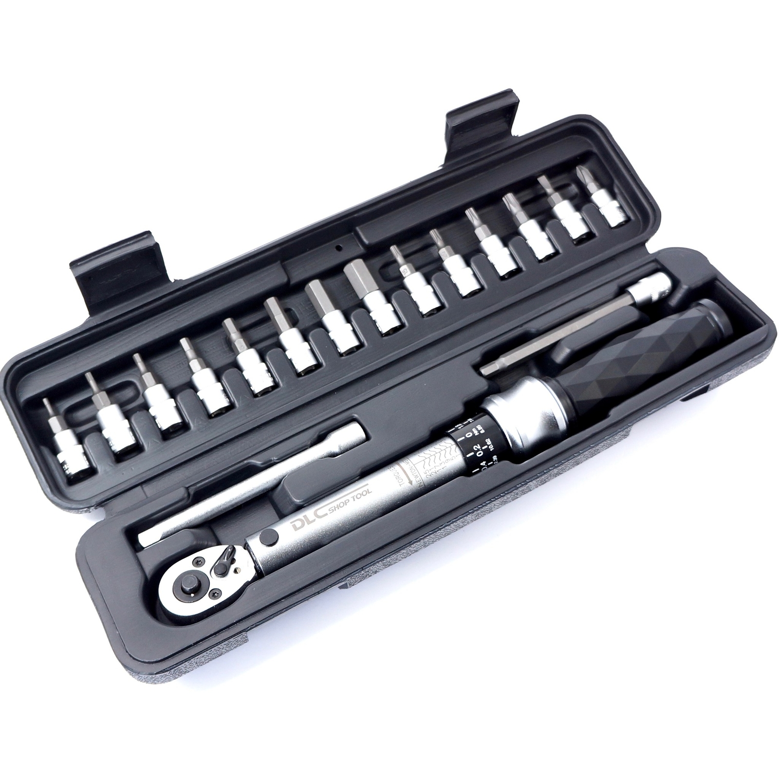 DLC Diamond Torque Wrench 1/4" 1-25Nm / 8.9-221 Inch-lb Reversible Drive Gauge