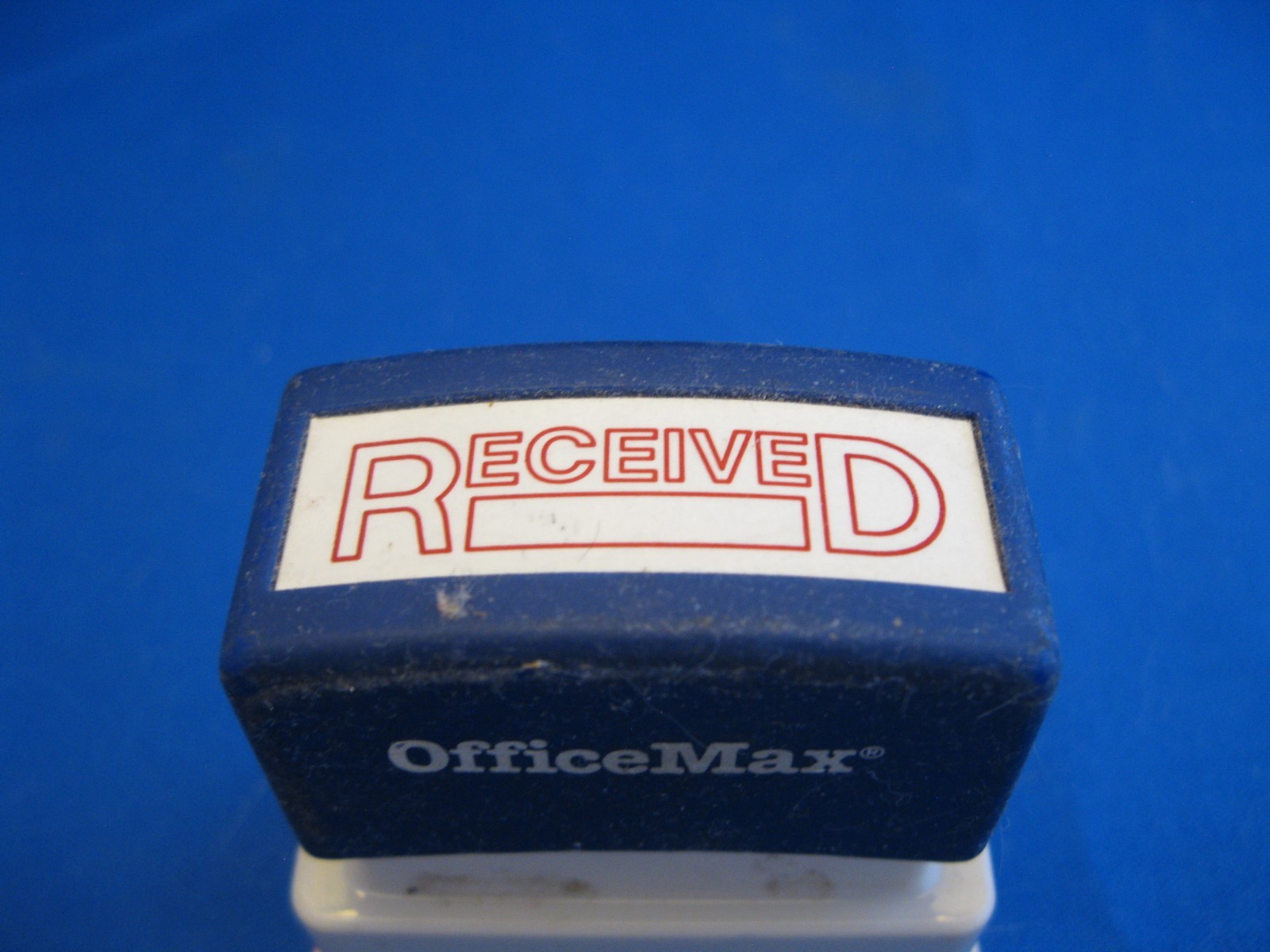 Office Max Pre-inked "RecieveD" Rubber Stamp - Red Ink