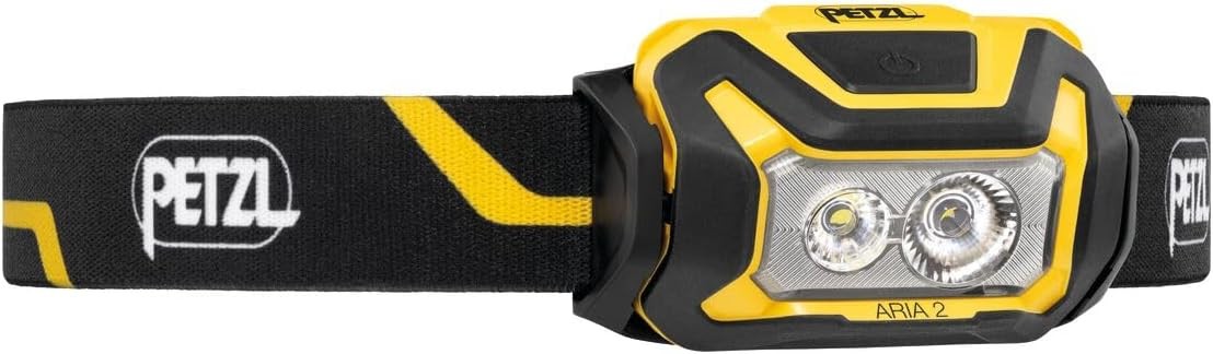 Petel Aria 2 E070AB00 Waterproof Dustproof Compact Headlight, Yellow/Black