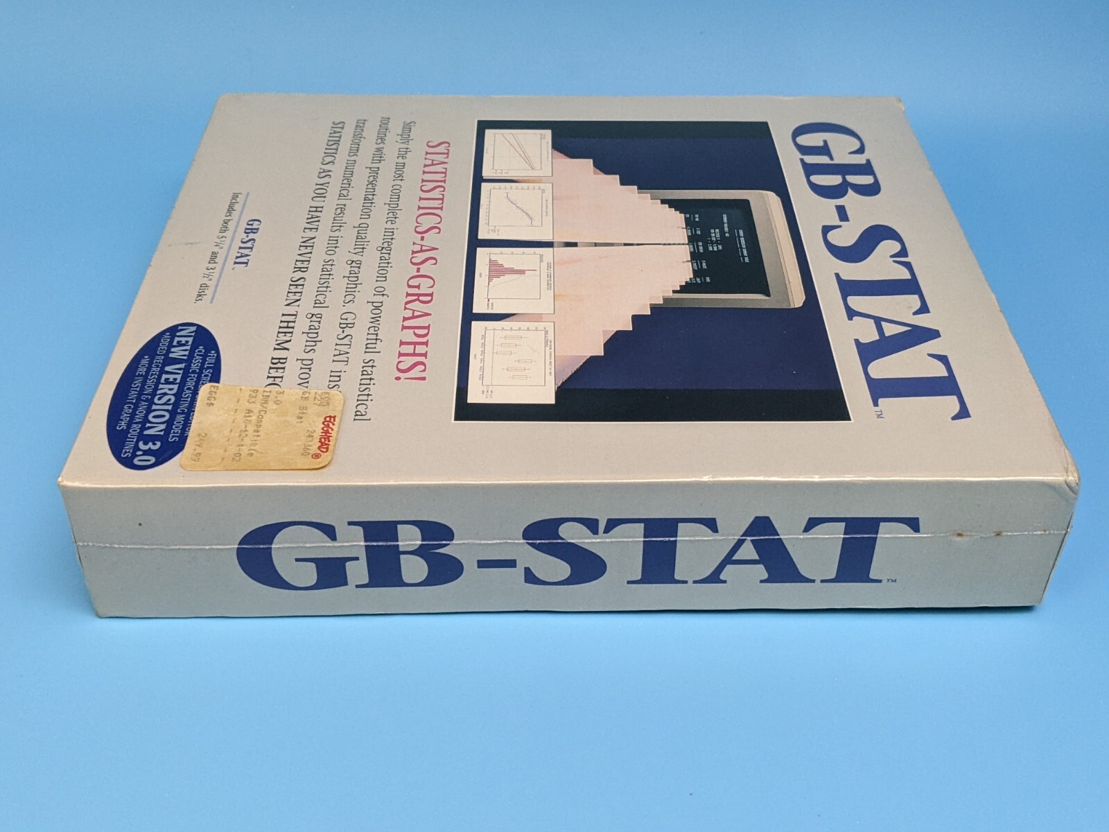 GB-STAT V3.0 Statistics As Graphs Dynamic Microsystems: Software / VTG 1990 DOS