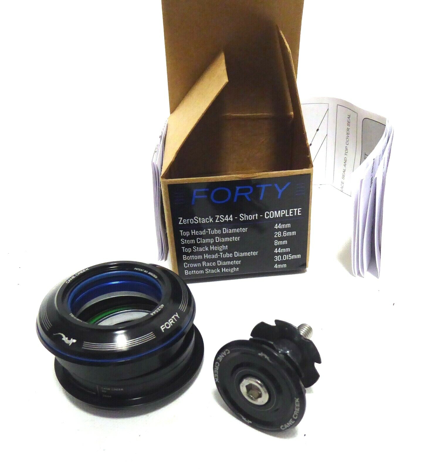 Cane Creek 40 Zerostack 40ZS44/28.6 / ZS44/30 Short Cover Headset BAA0075K