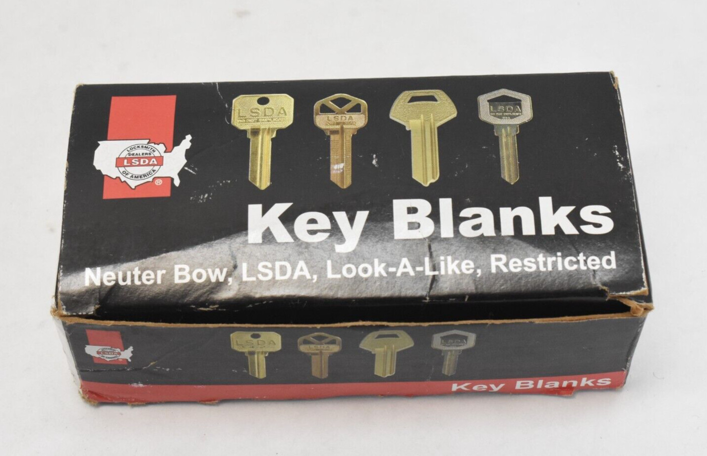 LSDA Key Blanks for Locksmith 99 Schlage SC4 1145 Brass Restricted Blank Key