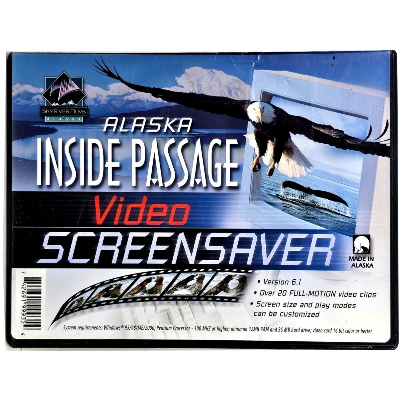 Alaska Inside Passage Skyriver Films PC Video Screensaver Blue 742691999354