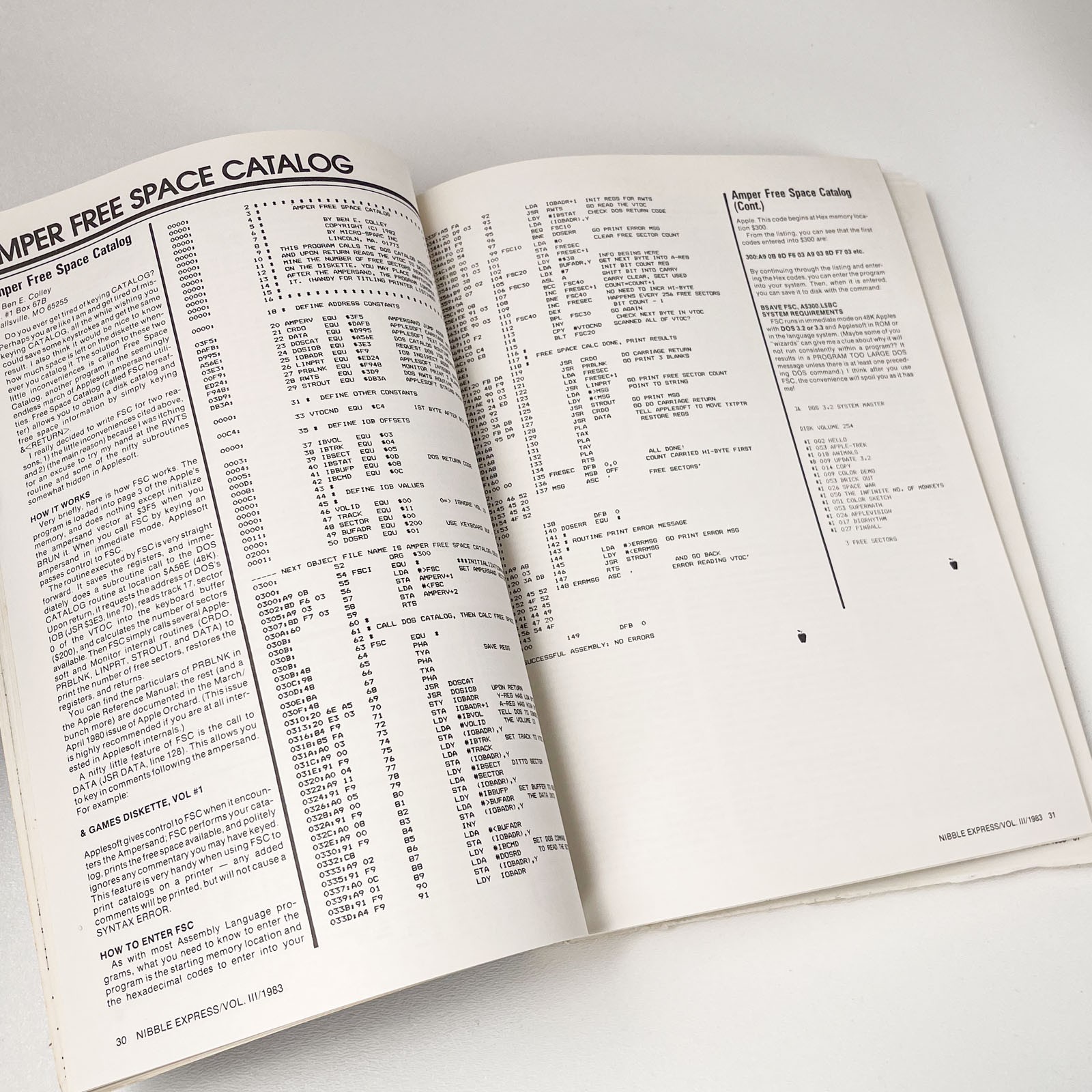 1983 Nibble Express Volume III - Best of 1982 Articles & Programs for Apple II