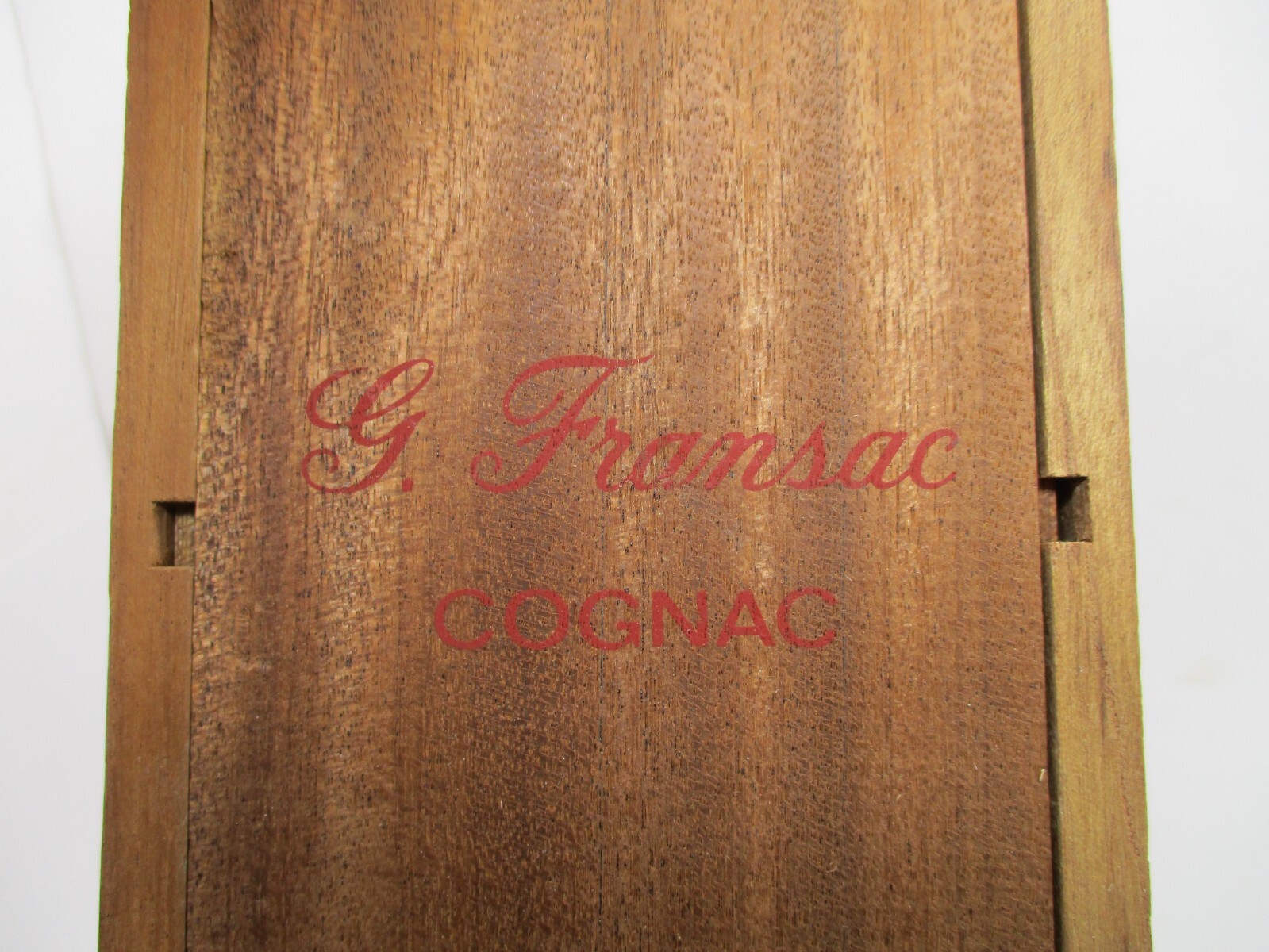 Champagne Fransac Cognac EMPTY Wood Presentation Box