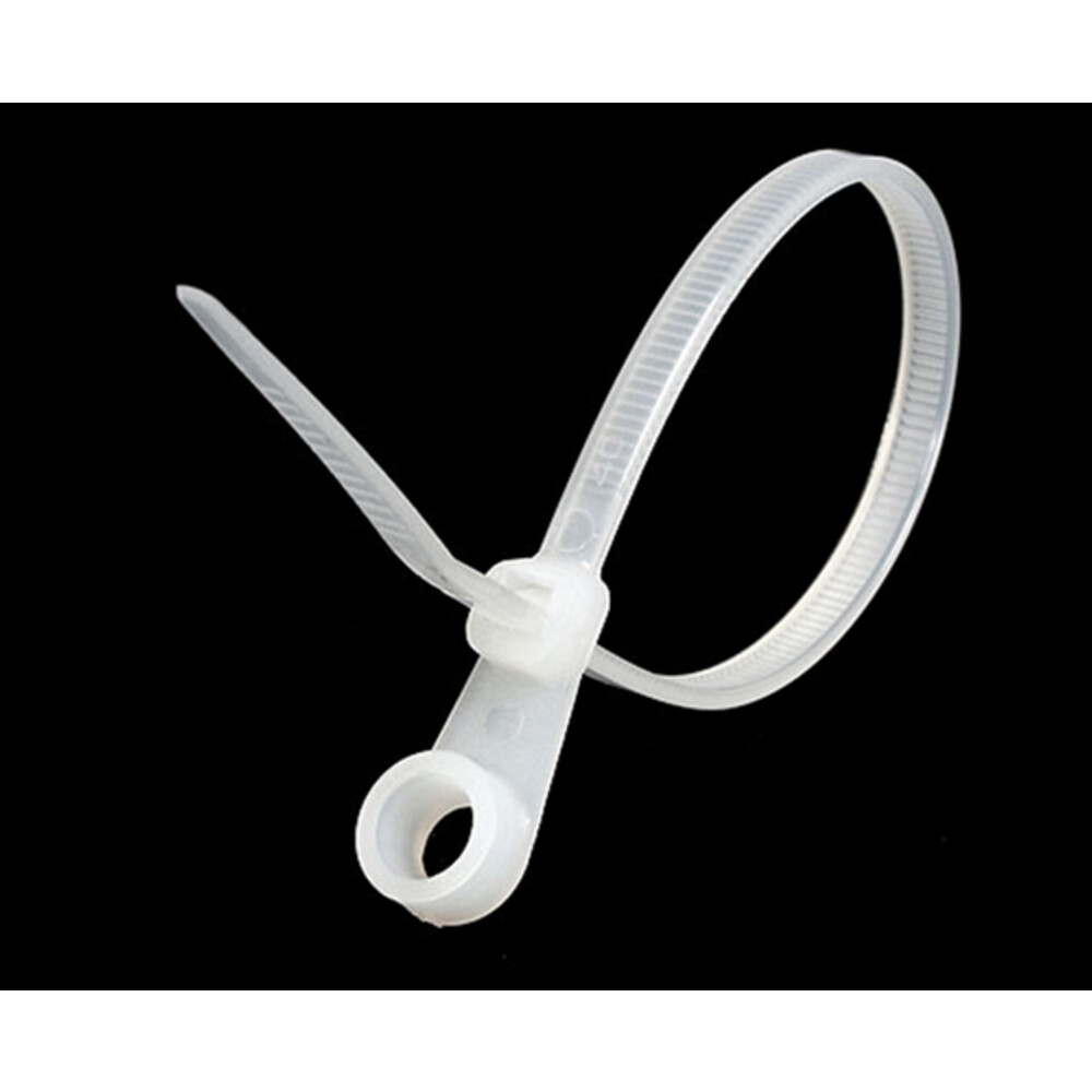 StarTech TCV155 Cable Ties - 6" Screw Mount Nylon White (100 Pack)
