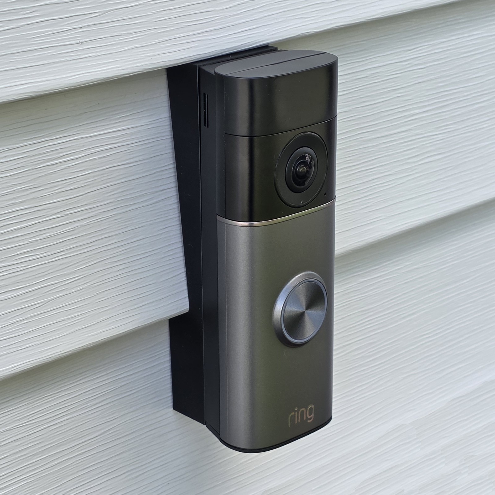 No Drill Vinyl Siding Mount Bracket Ring Battery Doorbell Pro (newest model) 4K