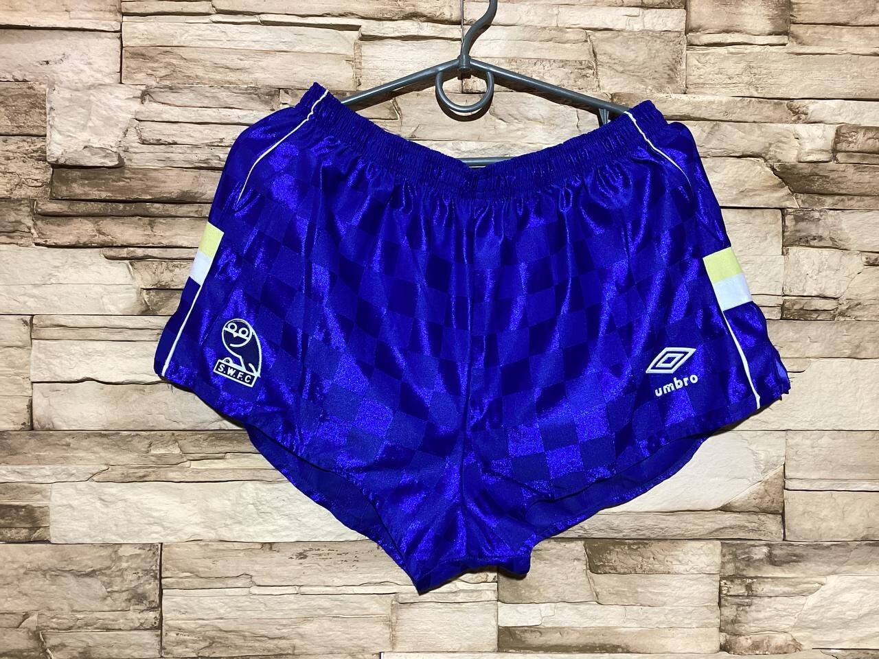 SHEFFIELD WEDNESDAY 1988 1989 HOME FOOTBALL SOCCER SHORTS UMBRO Sz 36