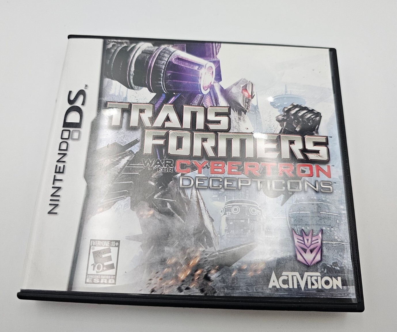 **NO GAME** Nintendo DS - Transformers Cybertron Decepticons CASE MANUAL ONLY