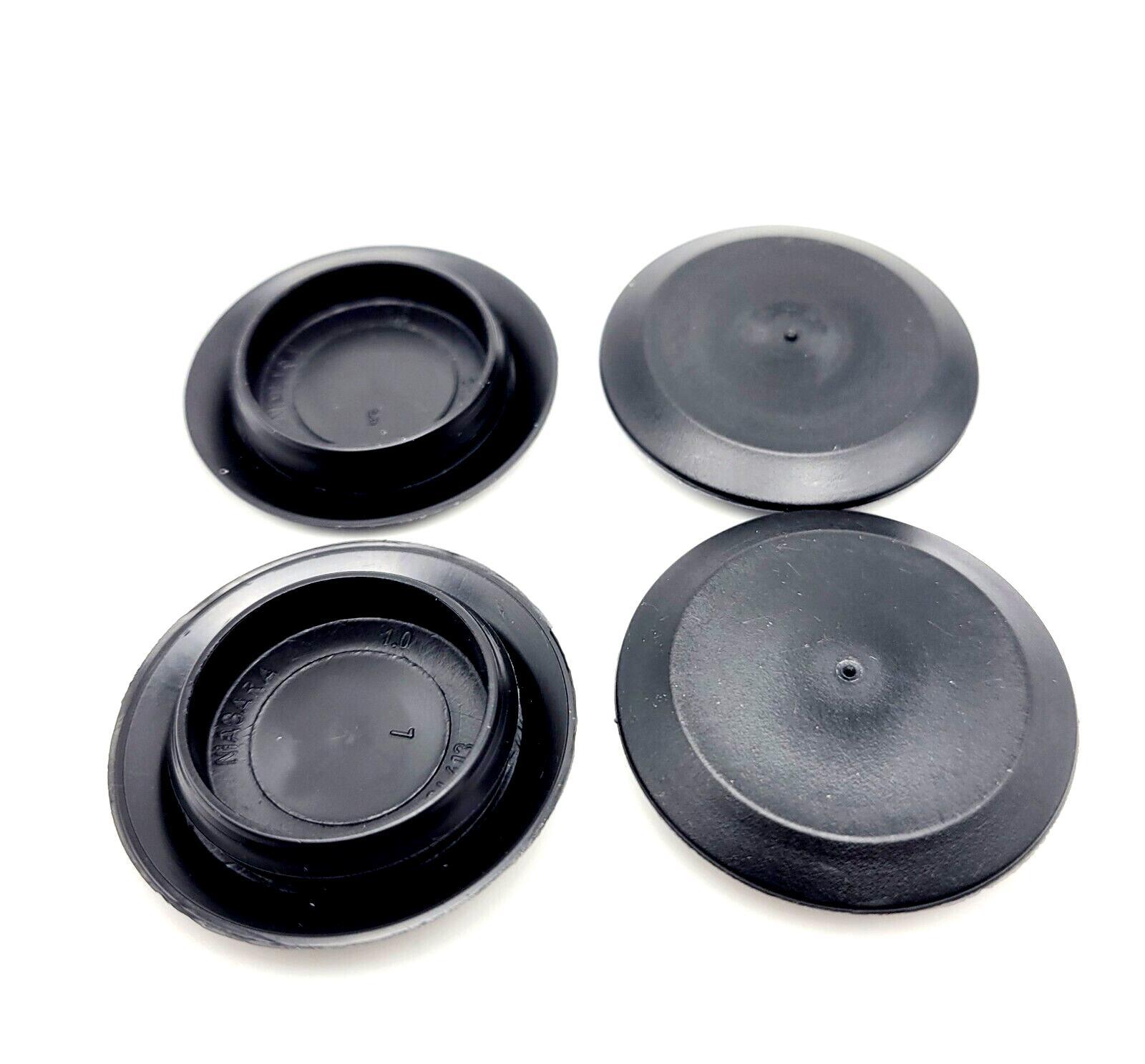 Truck Bumper Hole Plugs 1" Black Auto Sensor PE Cover 1 5/16" Top 12 Pack