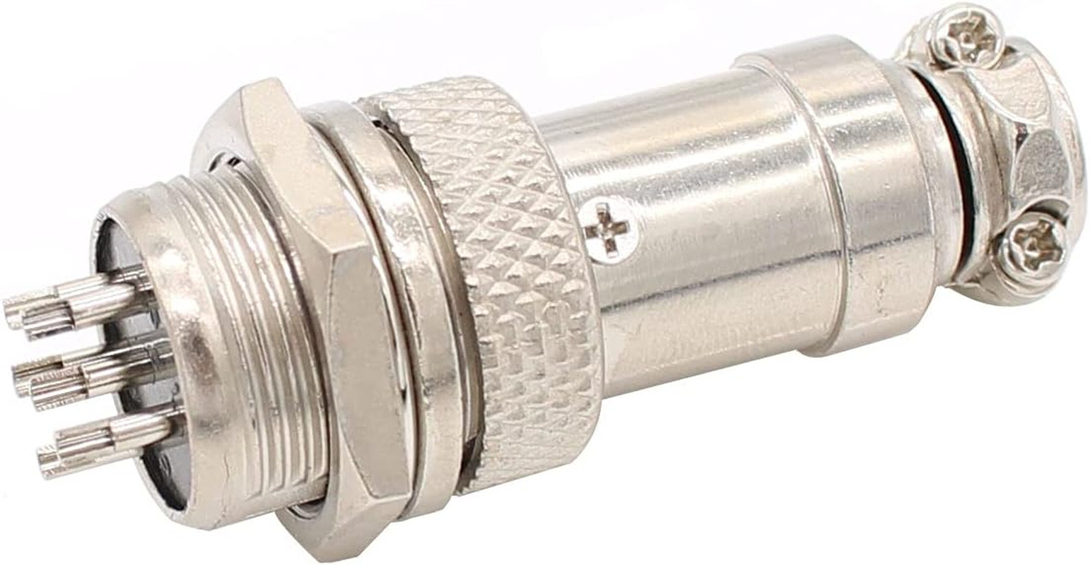 Aviation Plug Connector 10 Pairs Male Female Panel Metal Wire Connector 16Mm Soc