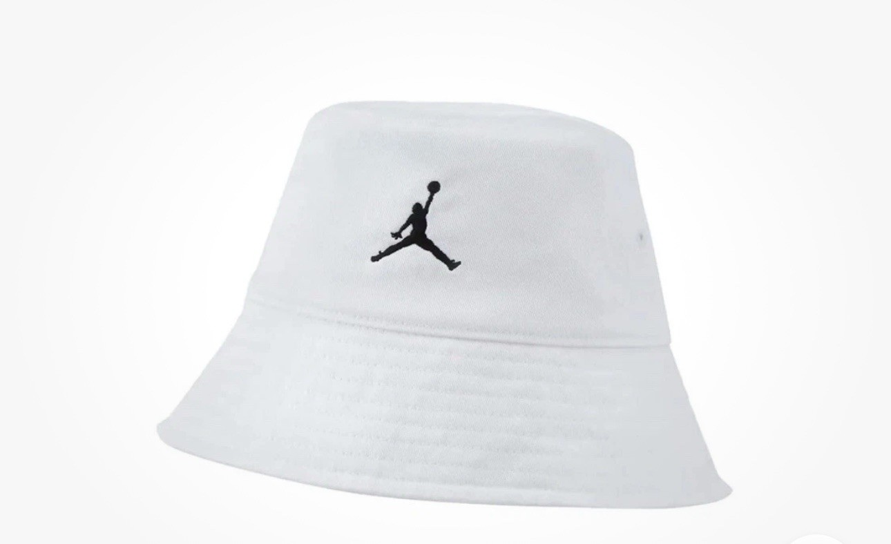 Jordan Youth Kids White Bucket Hat Size 8-20 Brand New‼️