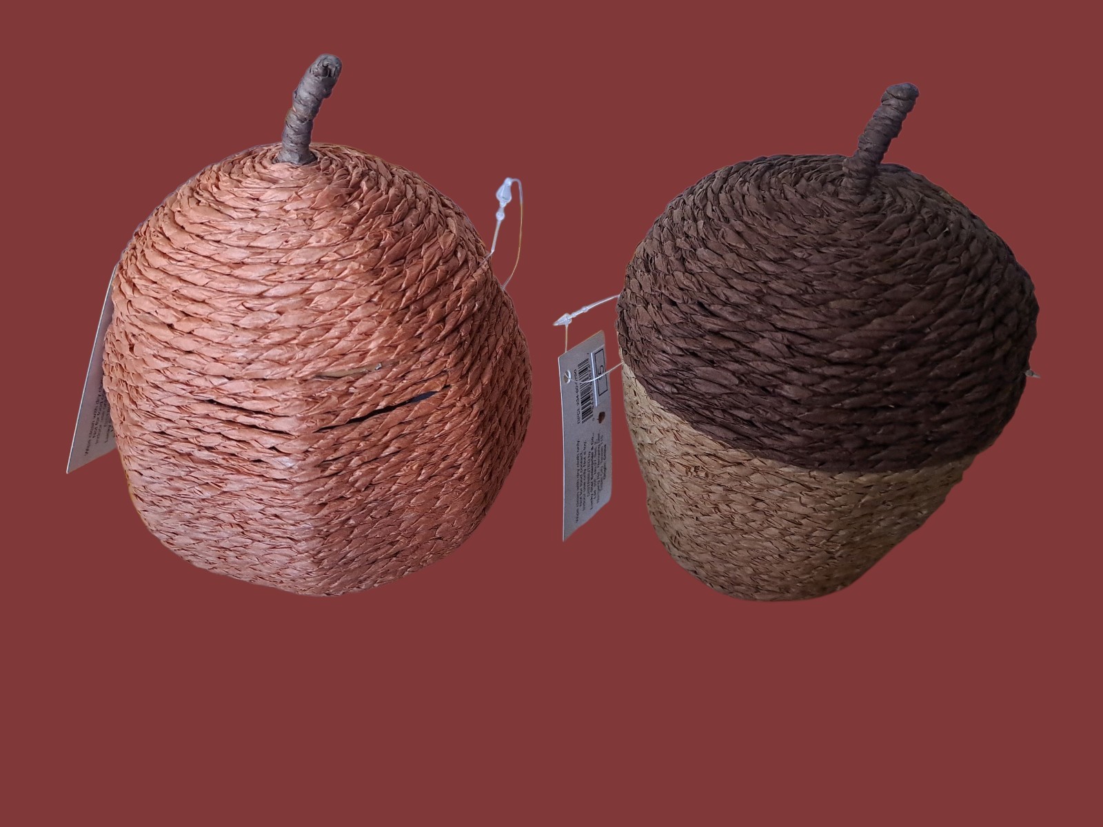 Pumkin, Acorn Wicker Baskets
