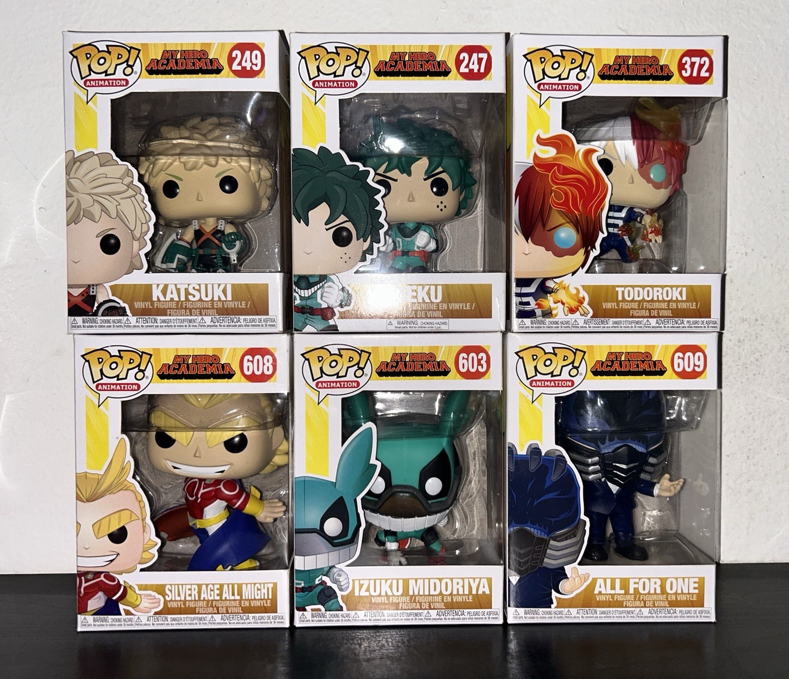 My hero academia Funko Pop! Lot of 6 unopened 100% authentic