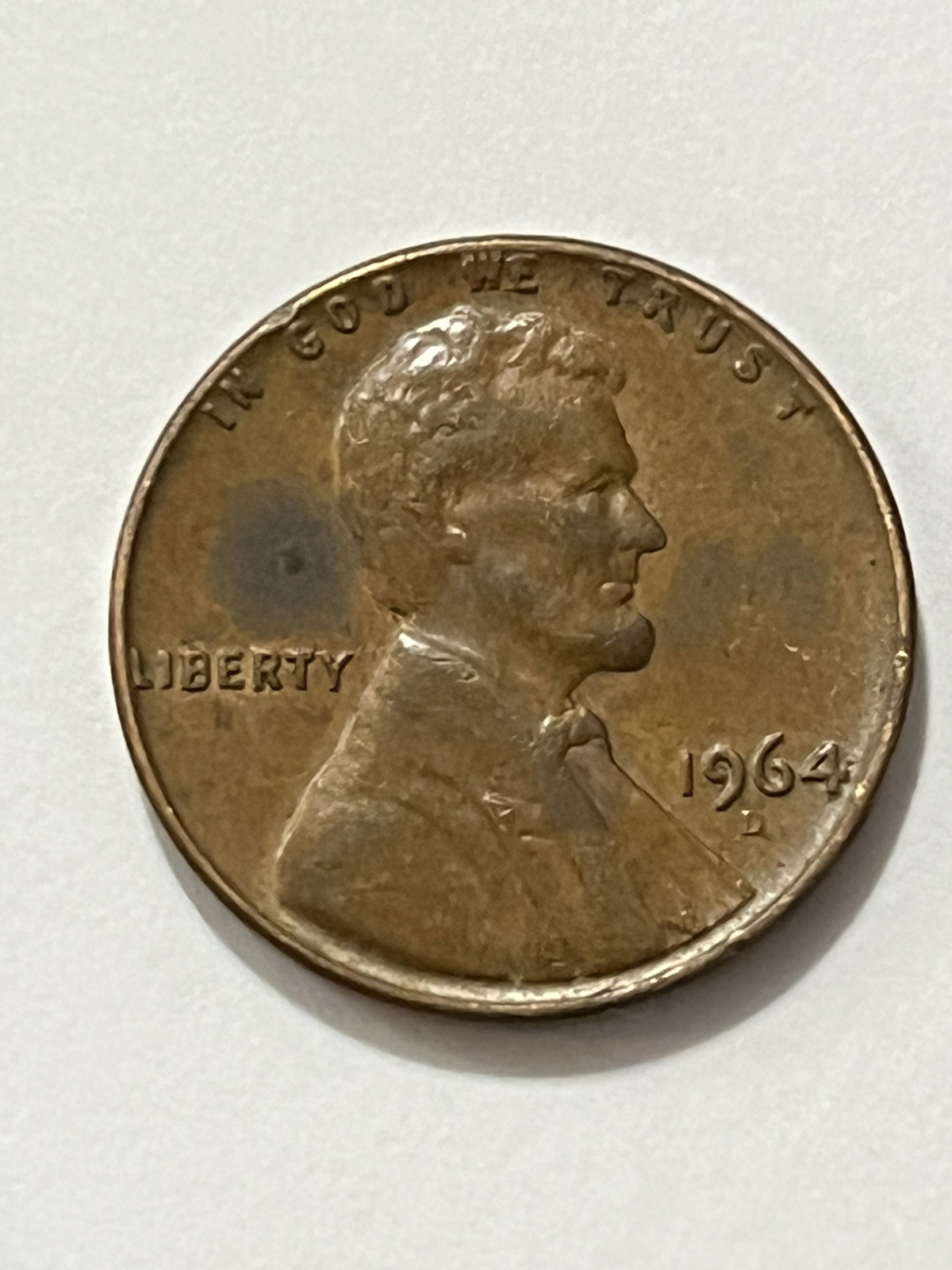 Extremely Rare 1964 D Lincoln Penny Letters On Edge.