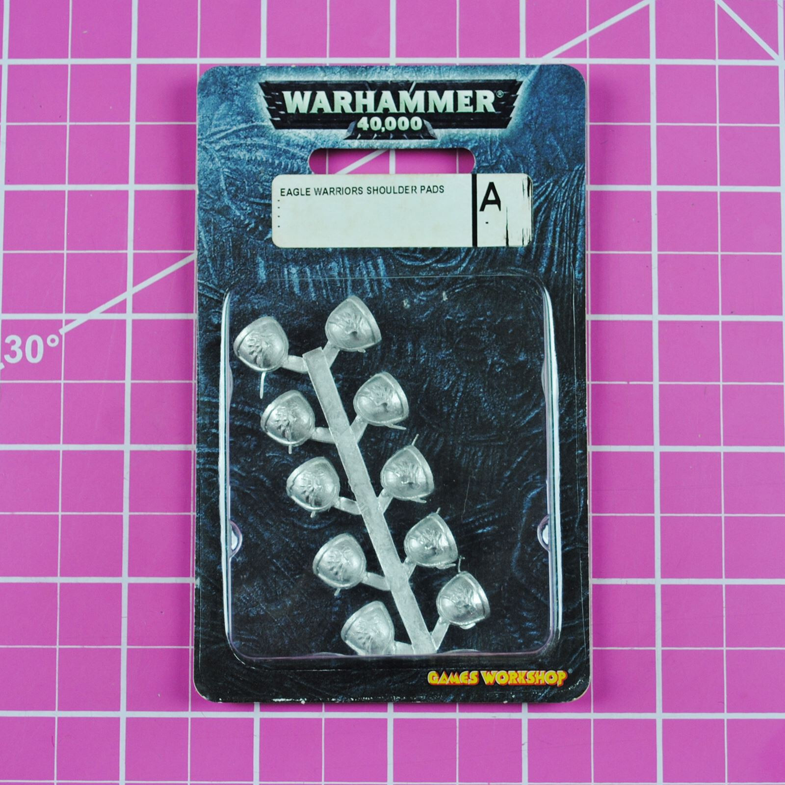 Warhammer 40K Eagle Warriors Shoulder Pads (BITS!) Metal - OOP Space Marines