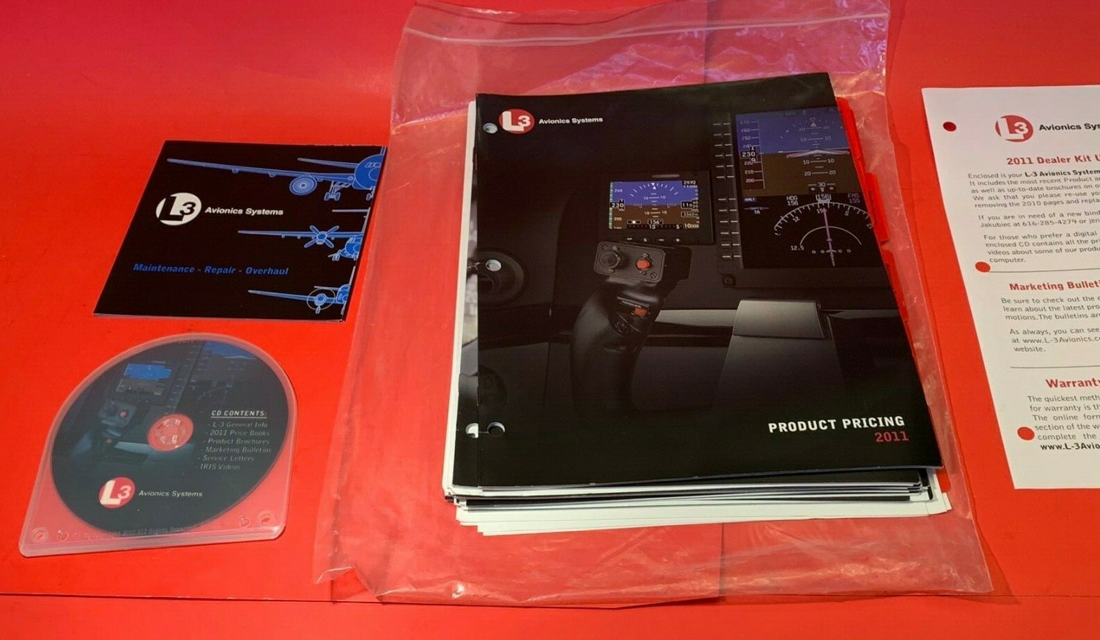 L-3 Avionics Systems Maintenance Repair Overhaul Dealer Kit 2011 w CD