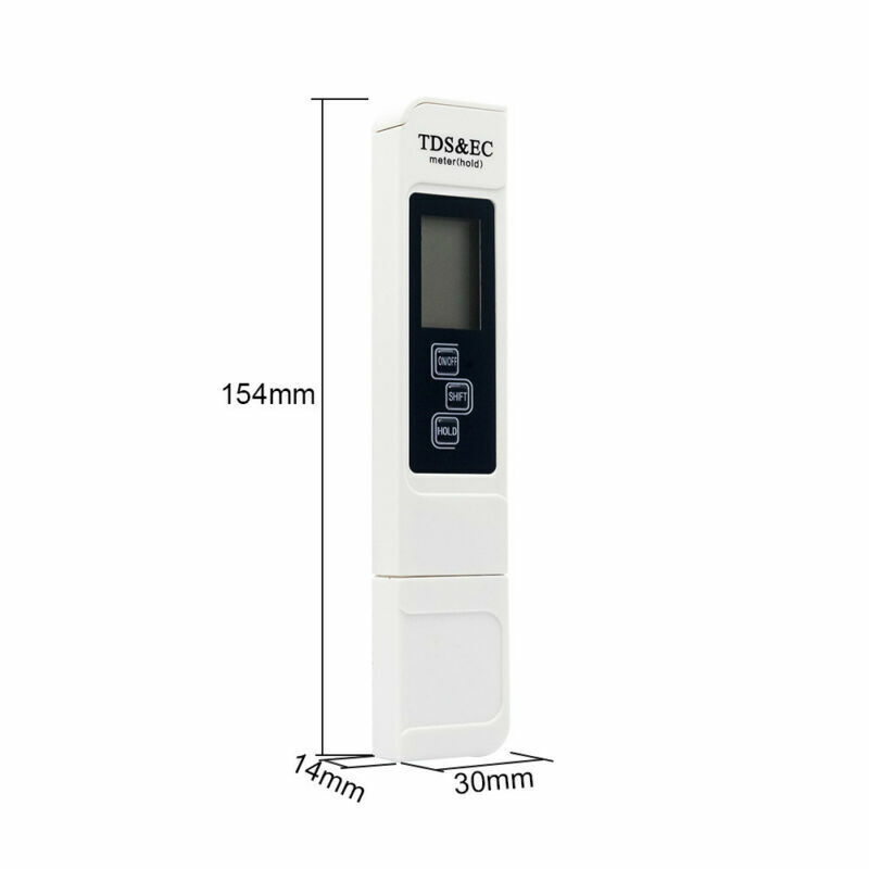 TDS EC Detector Portable Pen Tester Digital Water Resist Meter Lab Test PH Meter