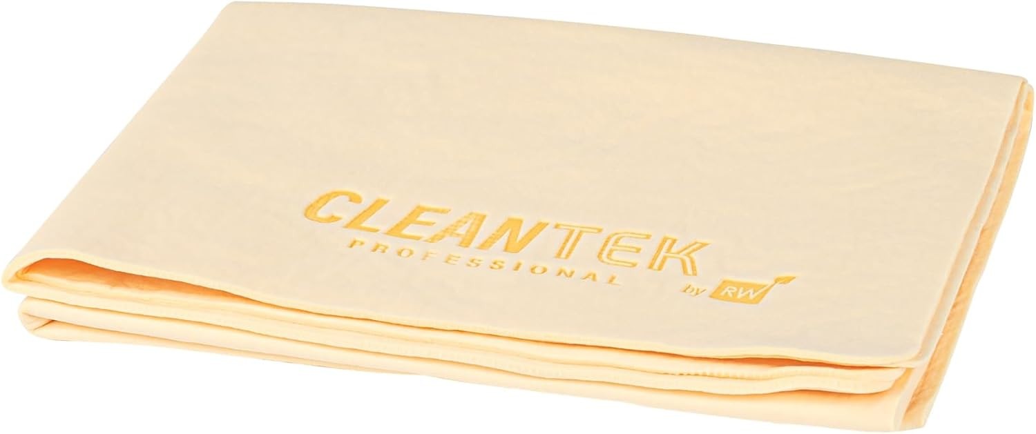 CleanTek Professional PVA Chamois Cloth 25.2in x 16.9in Reusable Lint Free Towel