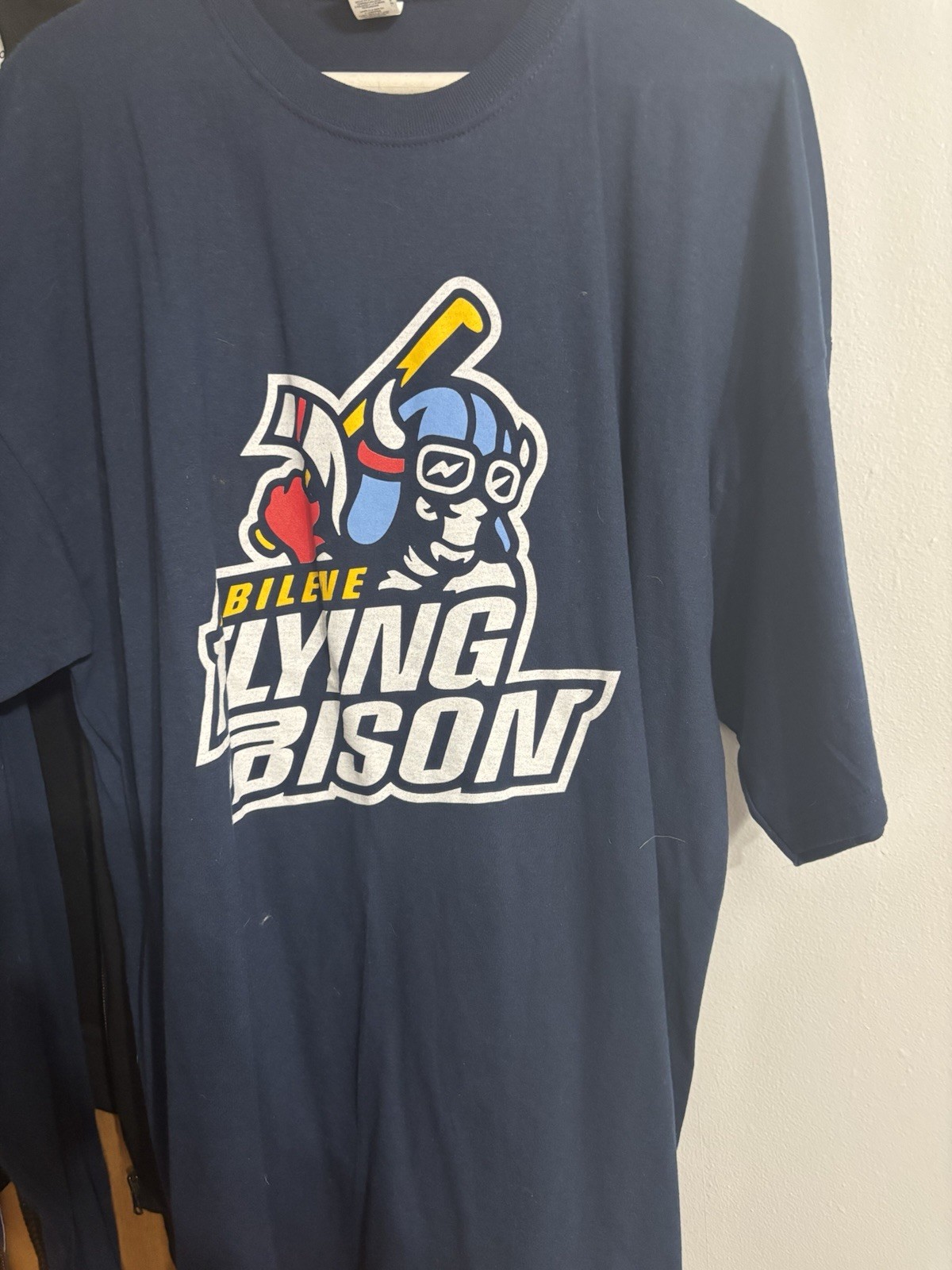 Abilene Flying Bison Baseball Team T-Shirt Short Sleeve 2XL Men’s