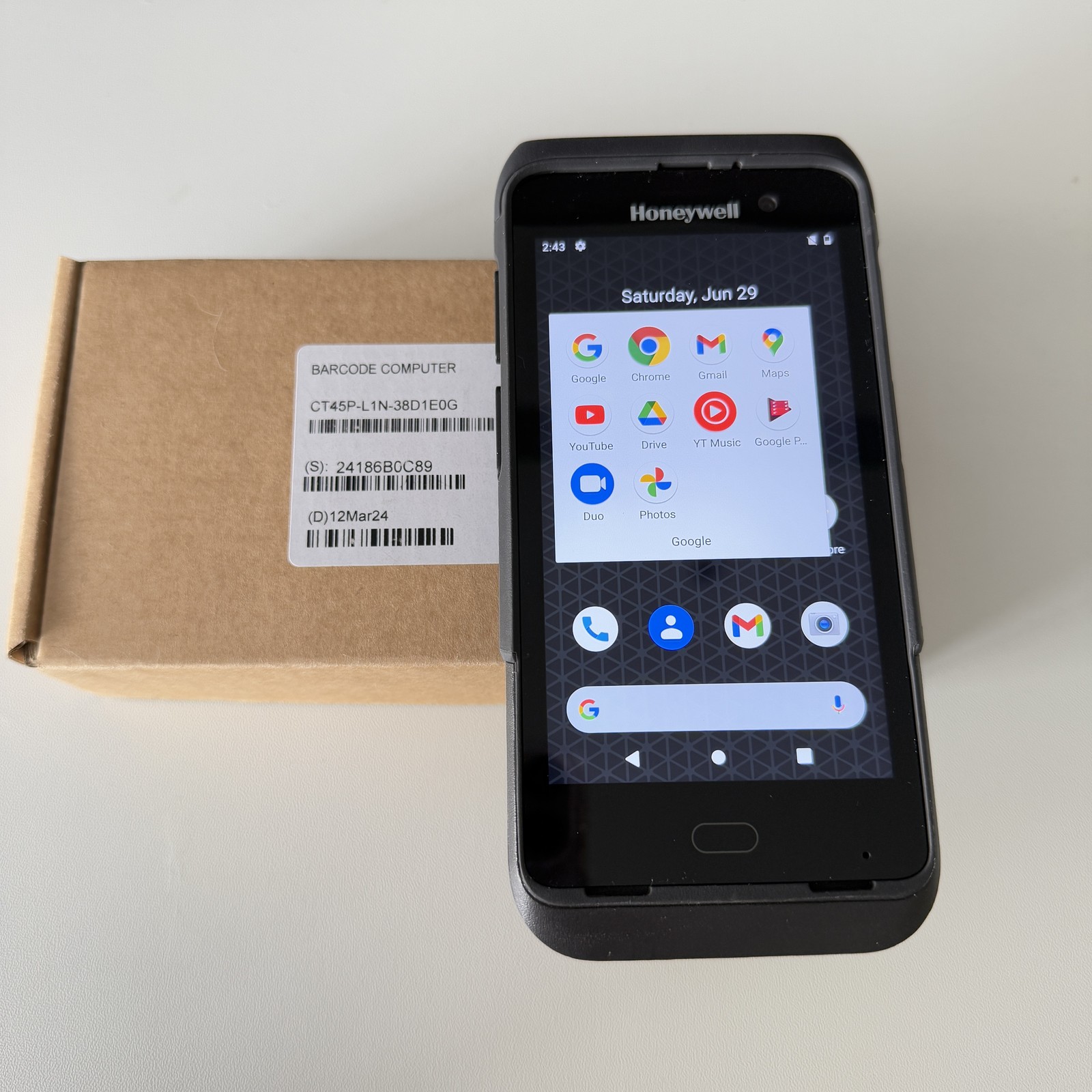 Honeywell CT45P-L1N-38D1E0G Android GMS Mobile Computer Barcode Scanner PDA