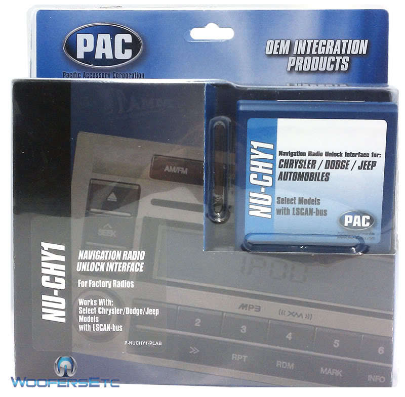 NU-CHY1 PAC CHRYSLER / DODGE / JEEP NAVIGATION RADIO UNLOCK INTERFACE  LSCAN-BUS