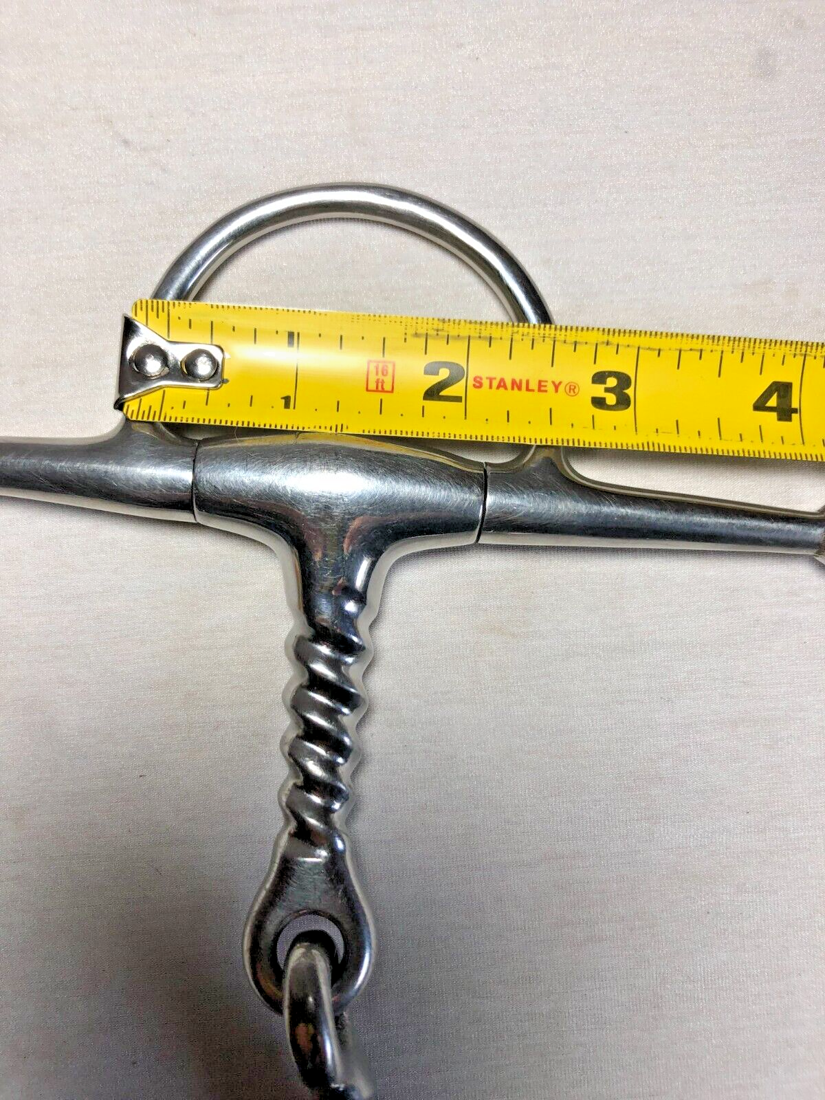 Full Cheek Snaffle Bit Pinchless Corkscrew Mouth ~ 5"