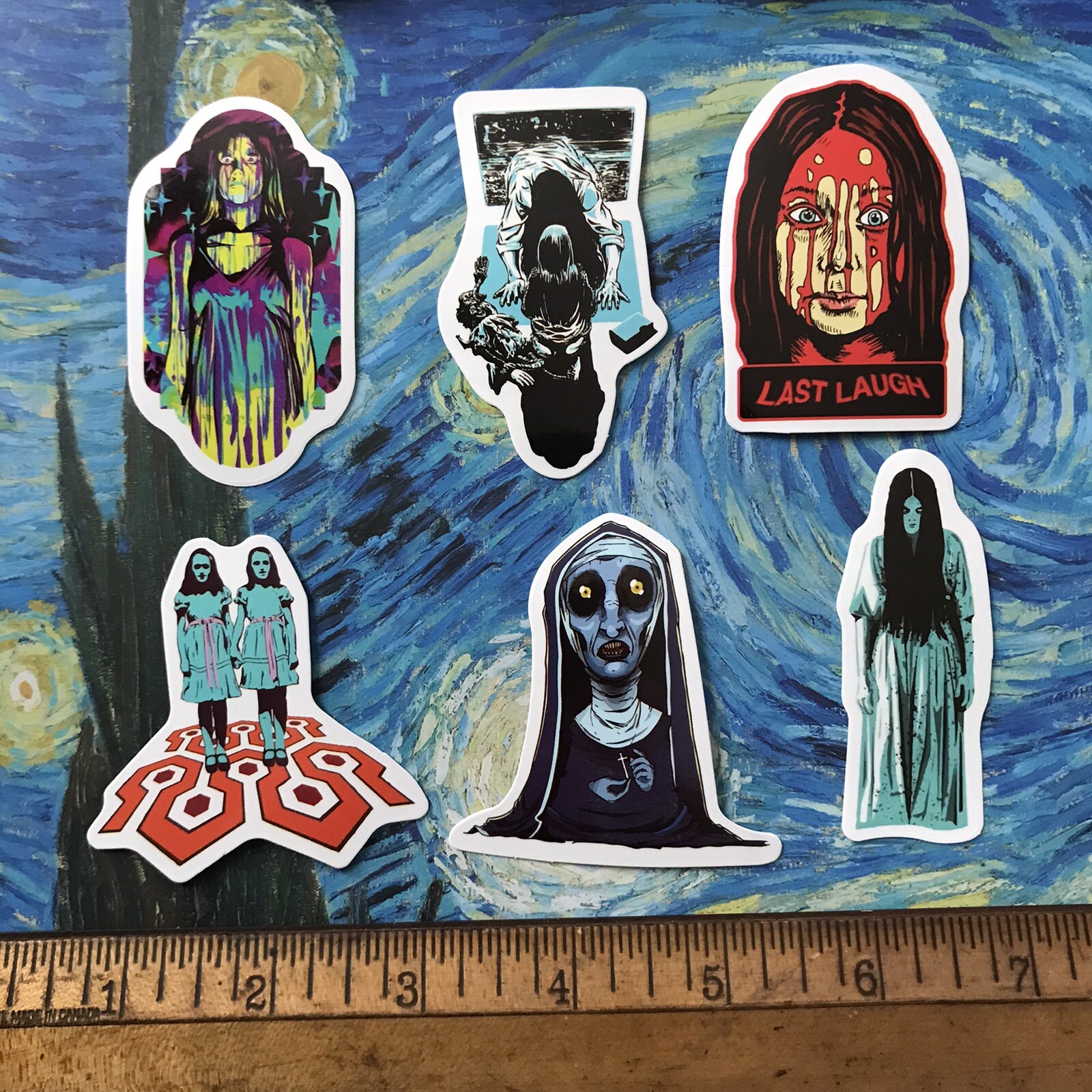 CLASSIC HORROR SCARY HALLOWEEN GIRLS S29 STICKER LOT SCARY FUN LAPTOP STICKERS