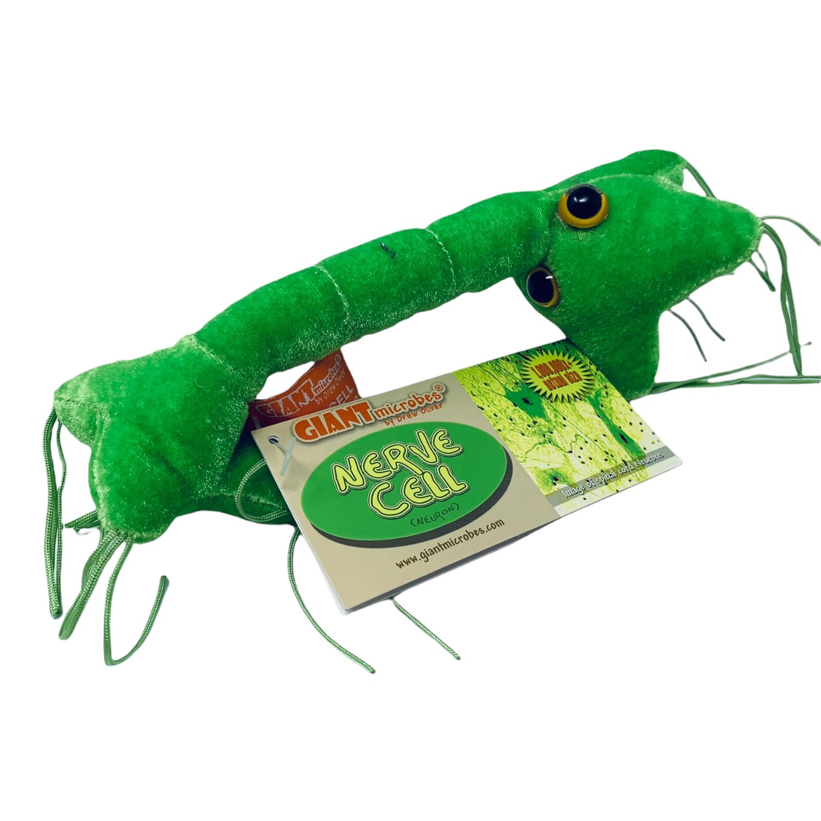 Giant Microbes Green Nerve Cell 7" Plush Toy Neuron New w/ Tag