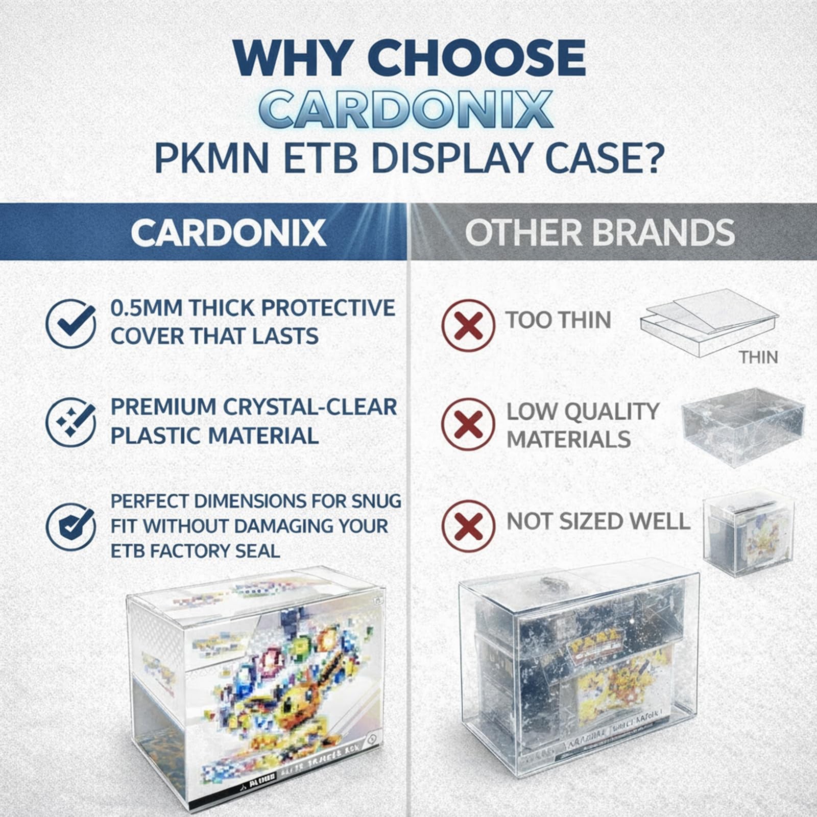 ETB Protector Case, Suitable for Elite Trainer Box (10 Pack)
