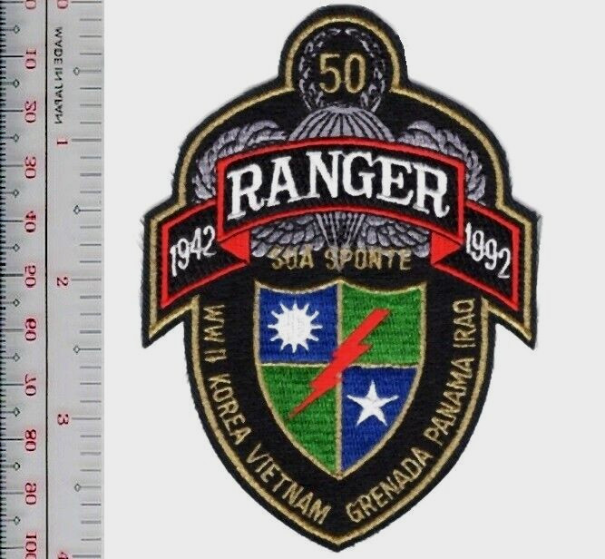 US Army 75th Infantry Regiment Airborne Rangers 50th Anniversary 1942 NO TARIFF