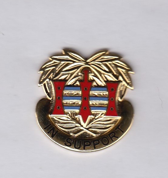 394th Quartermaster QM Bn Support Supply crest DUI badge G-23