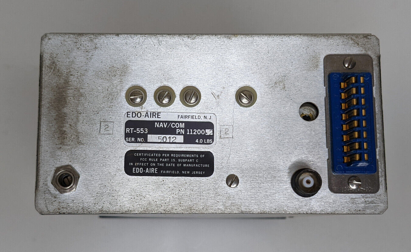 Edo-Aire RT-553 NAV/COM With Tray