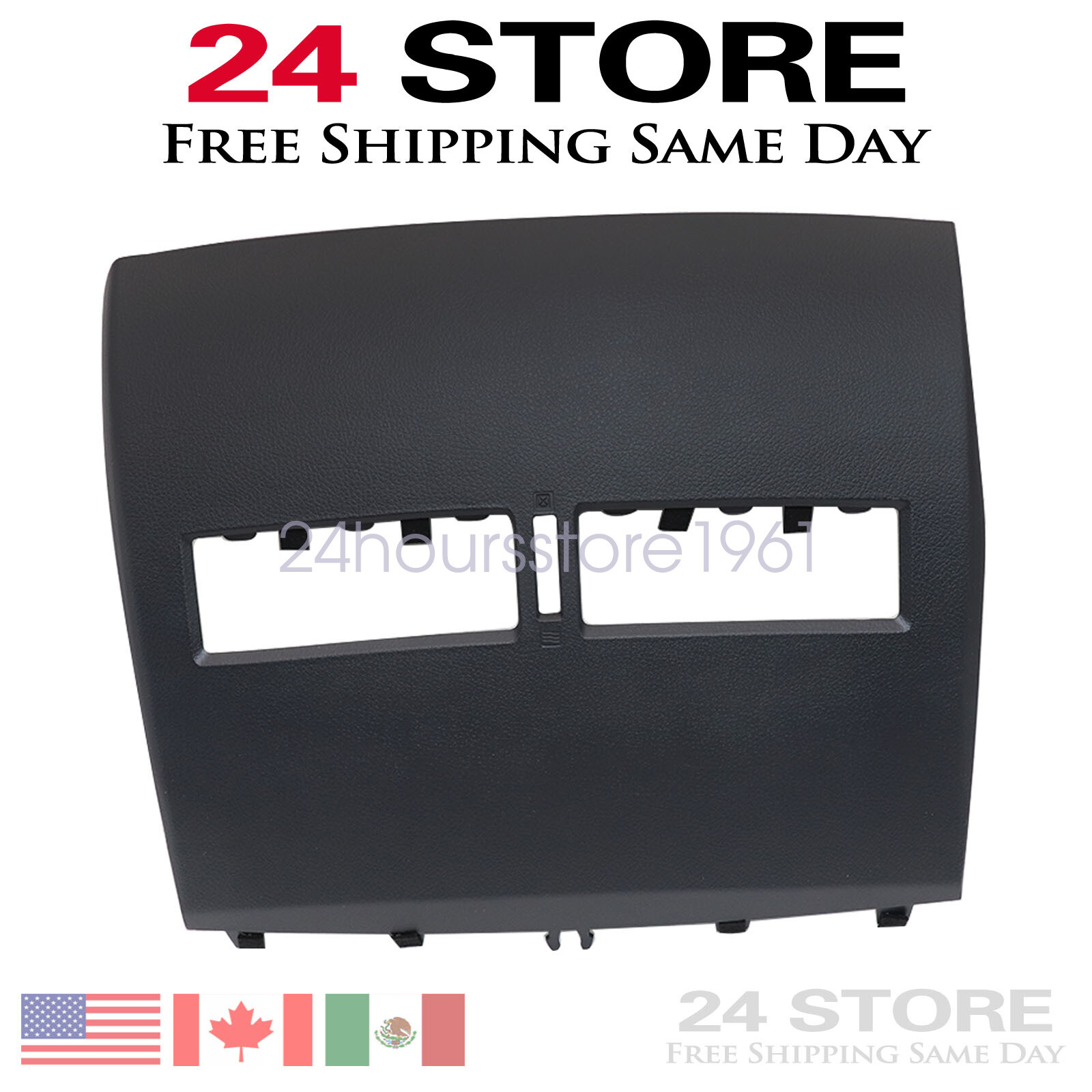 For Nissan Versa 07-12 NEW Black Front Upper Top Center Dash Air Vent Trim Bezel