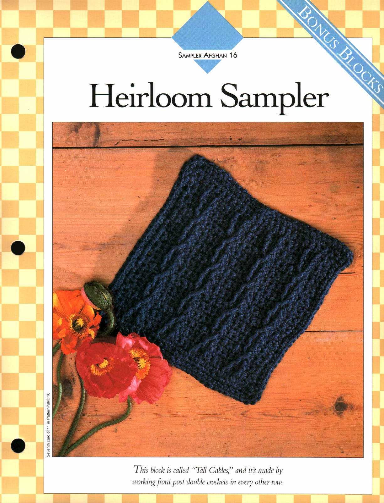 Heirloom Sampler 16 - Sampler Afghan 16 | Vanna Crochet Faves 85160-G