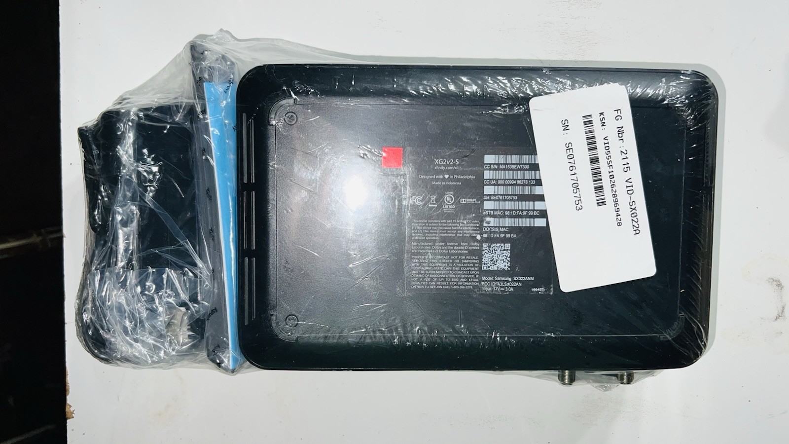New Xfinity Pace PX022ANC Cable Box XG2V2-S