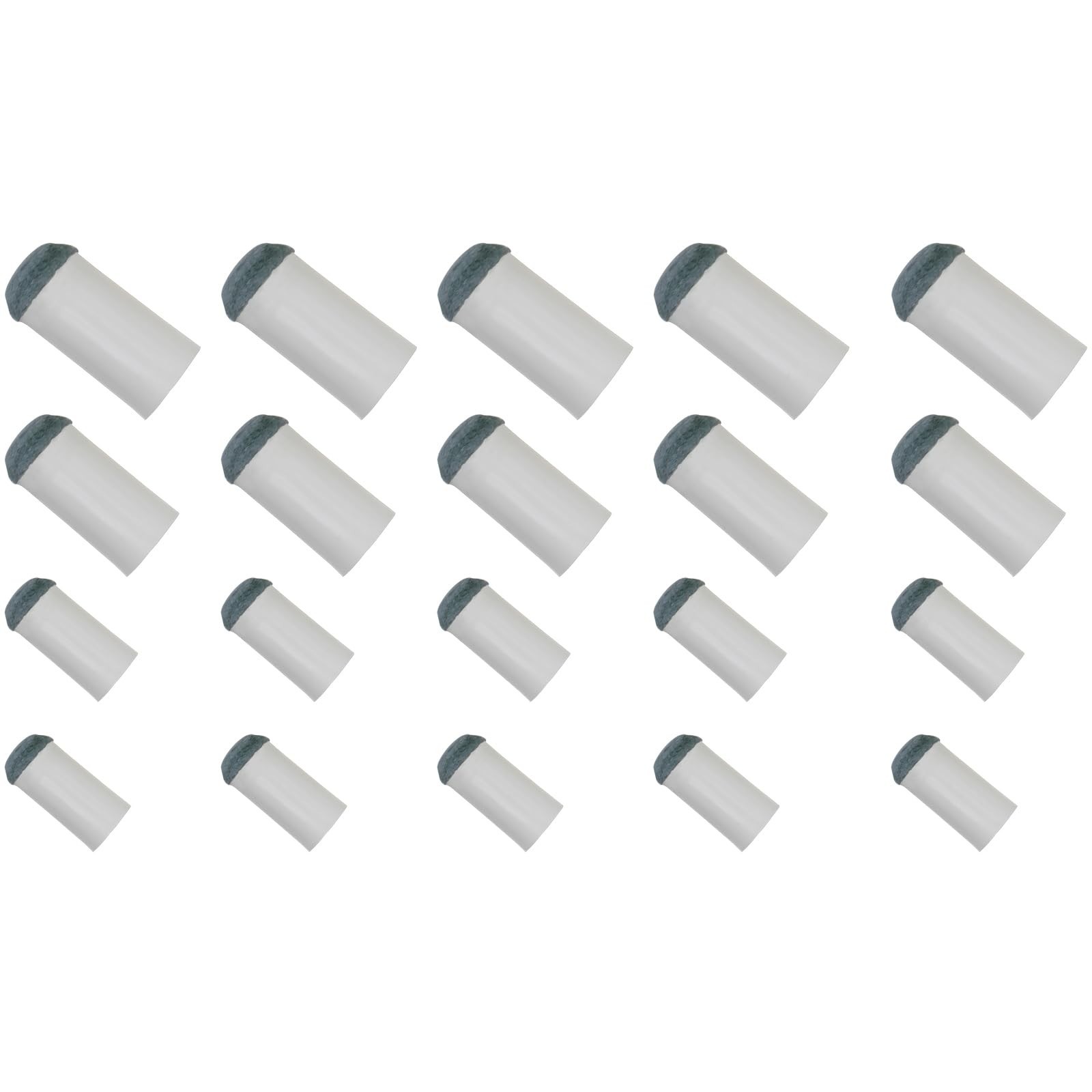 20PCS Slip On Pool Cue Tips Replacement Kit 4 Sizes Pool Cue Accessories (9mm...