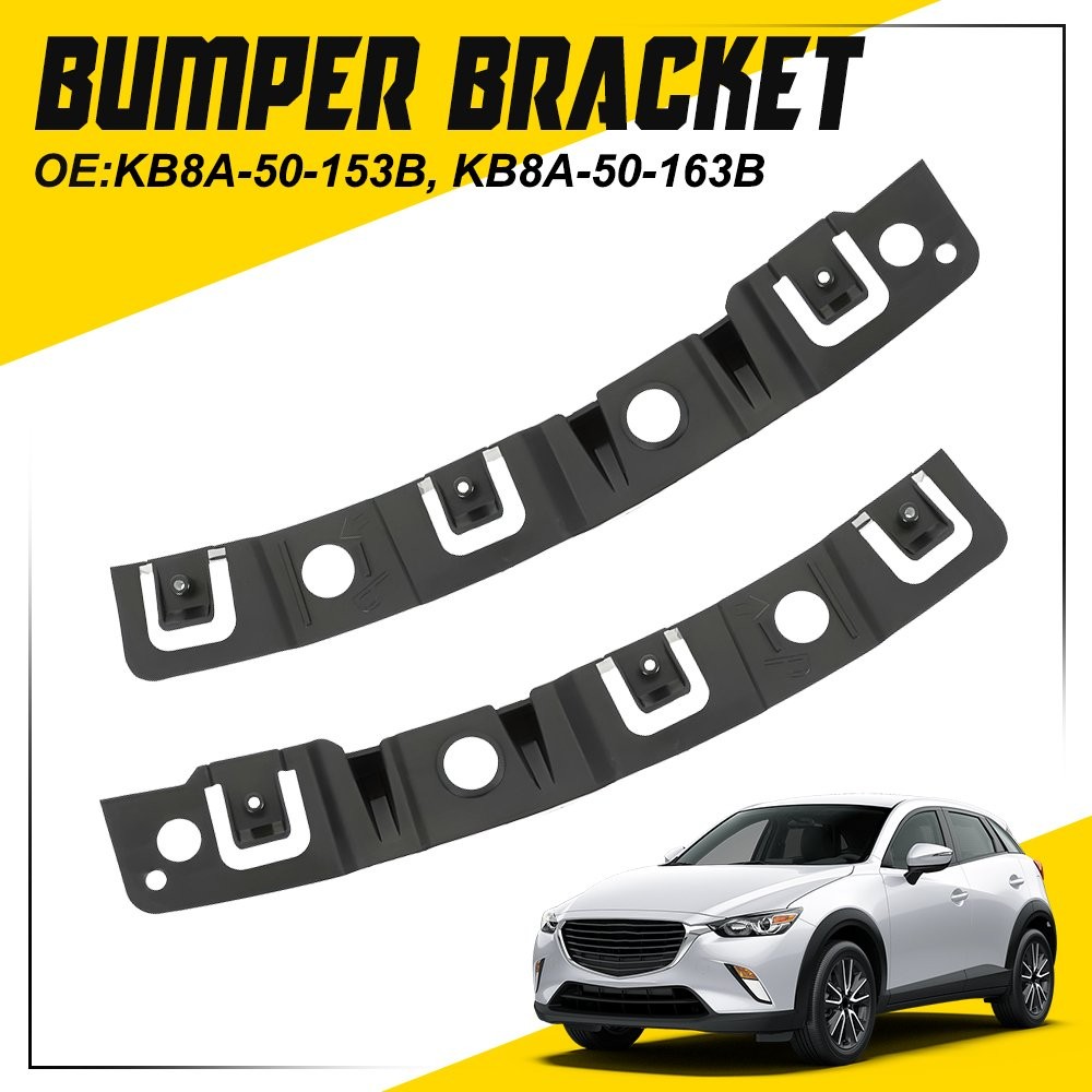 2Pcs Front Left & Right Bumper Bracket Support Mount For Mazda CX-5 2017 18-2021