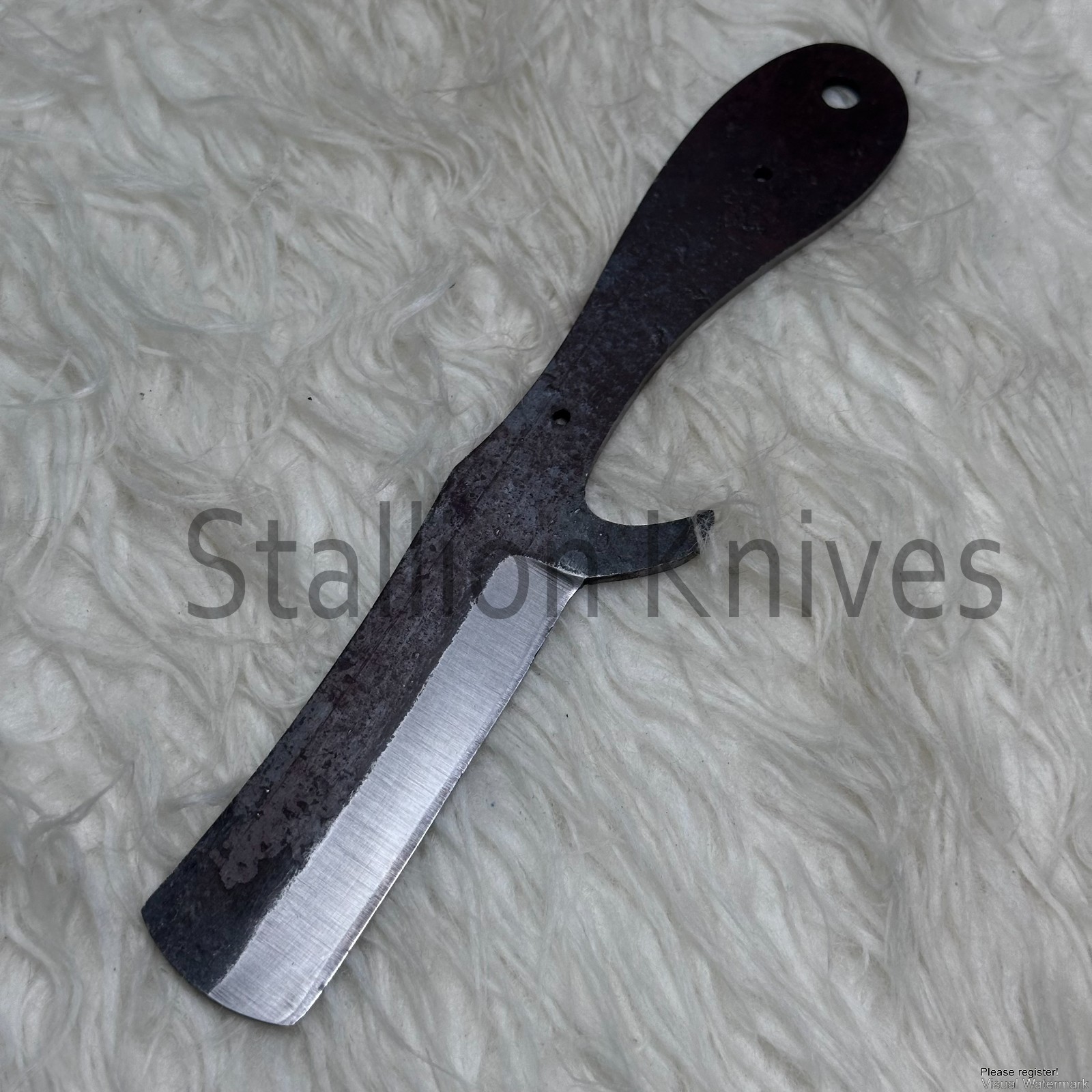 8''  Premium Carbon Steel Skinning Knife Blank – Hunter Diy Blade Making Supply