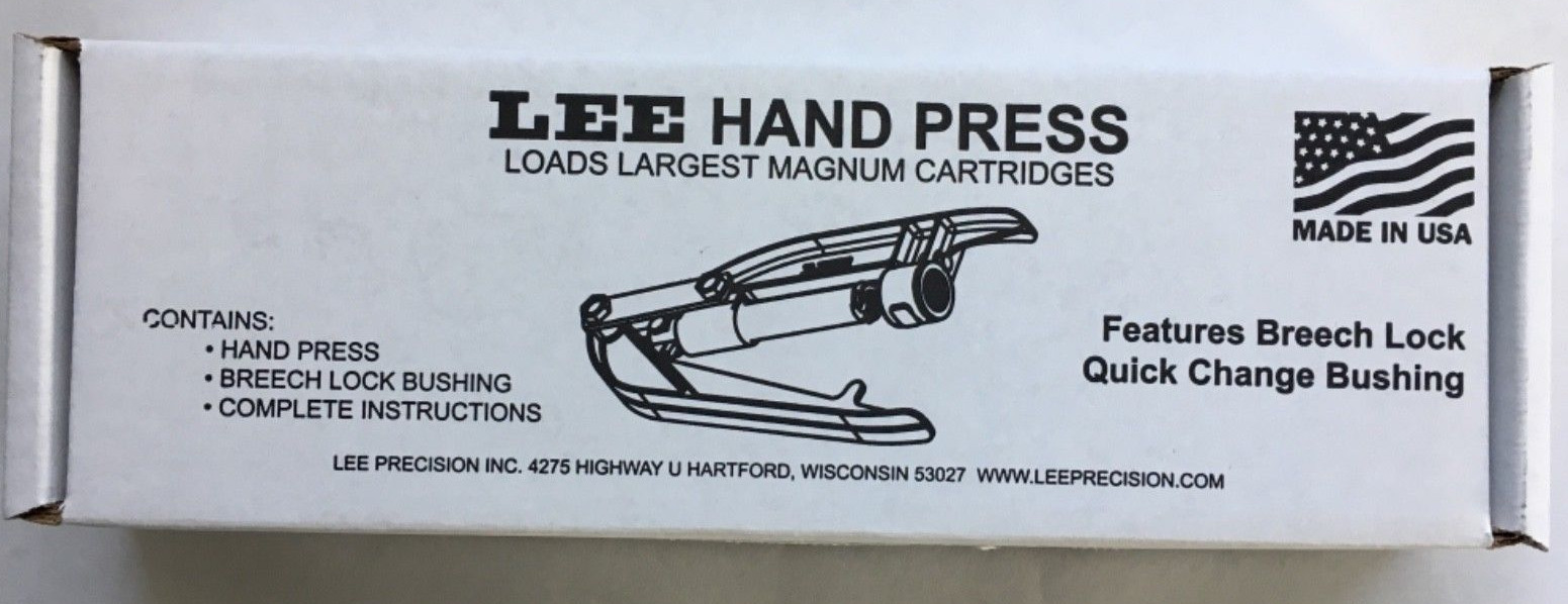 LEE 90685 BREECH LOCK HAND PRESS (SHIPS INSURED )