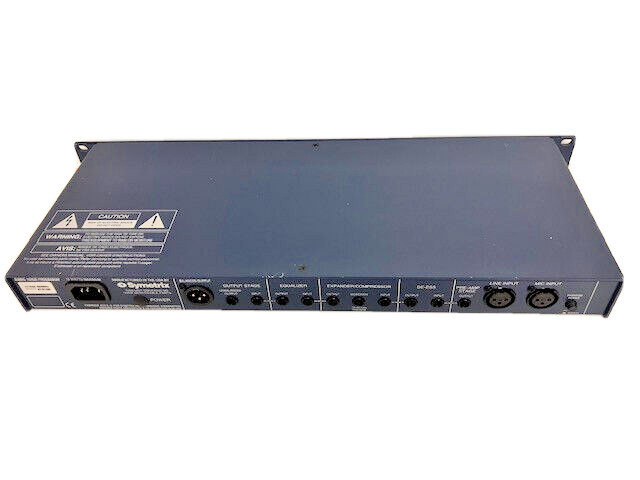 SYMETRIX 528E CHANNEL STRIP: MIC PREAMP, COMPRESSOR, DE-ESSER, EQUALIZER.