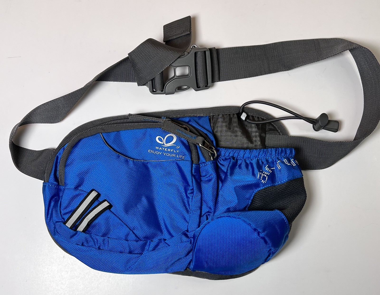 WATERFLY Hydration Waist Pack Fanny Bag Water Bottle Holder Hiking Running Cycli