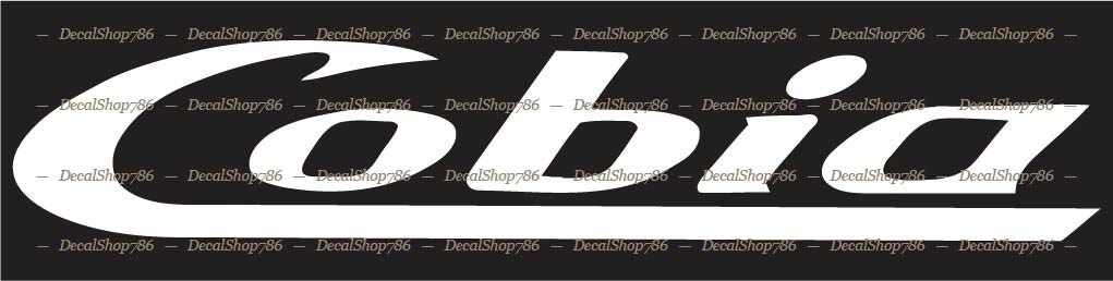 COBIA Boats II - Outdoor Sports- Vinyl Die-Cut Peel N' Stick Decals & Stickers