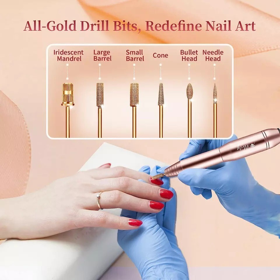 Dremel Nail Polish for File Gel Acrylic Grinder Buffer Tool Finger Drill Kit NEW