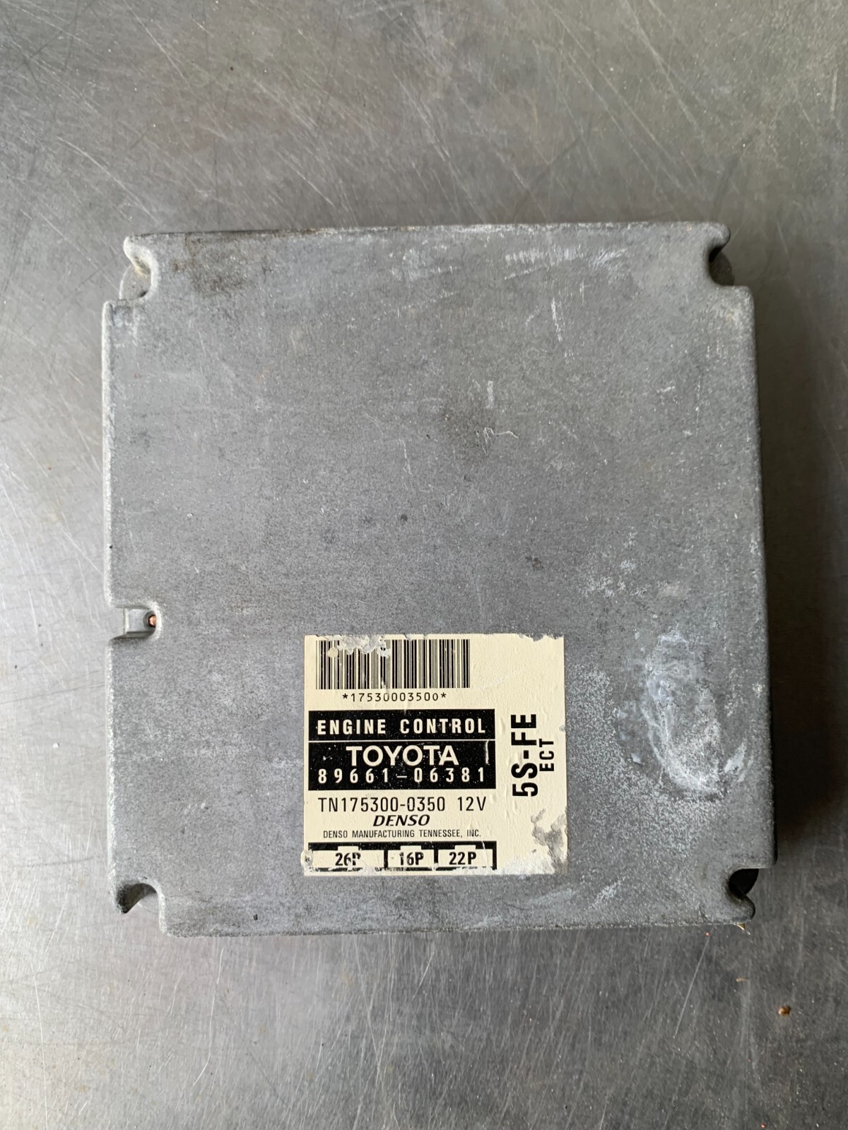 97 Toyota Camry Engine Ecm Control Module 89661-06381 8966106381 Warranty